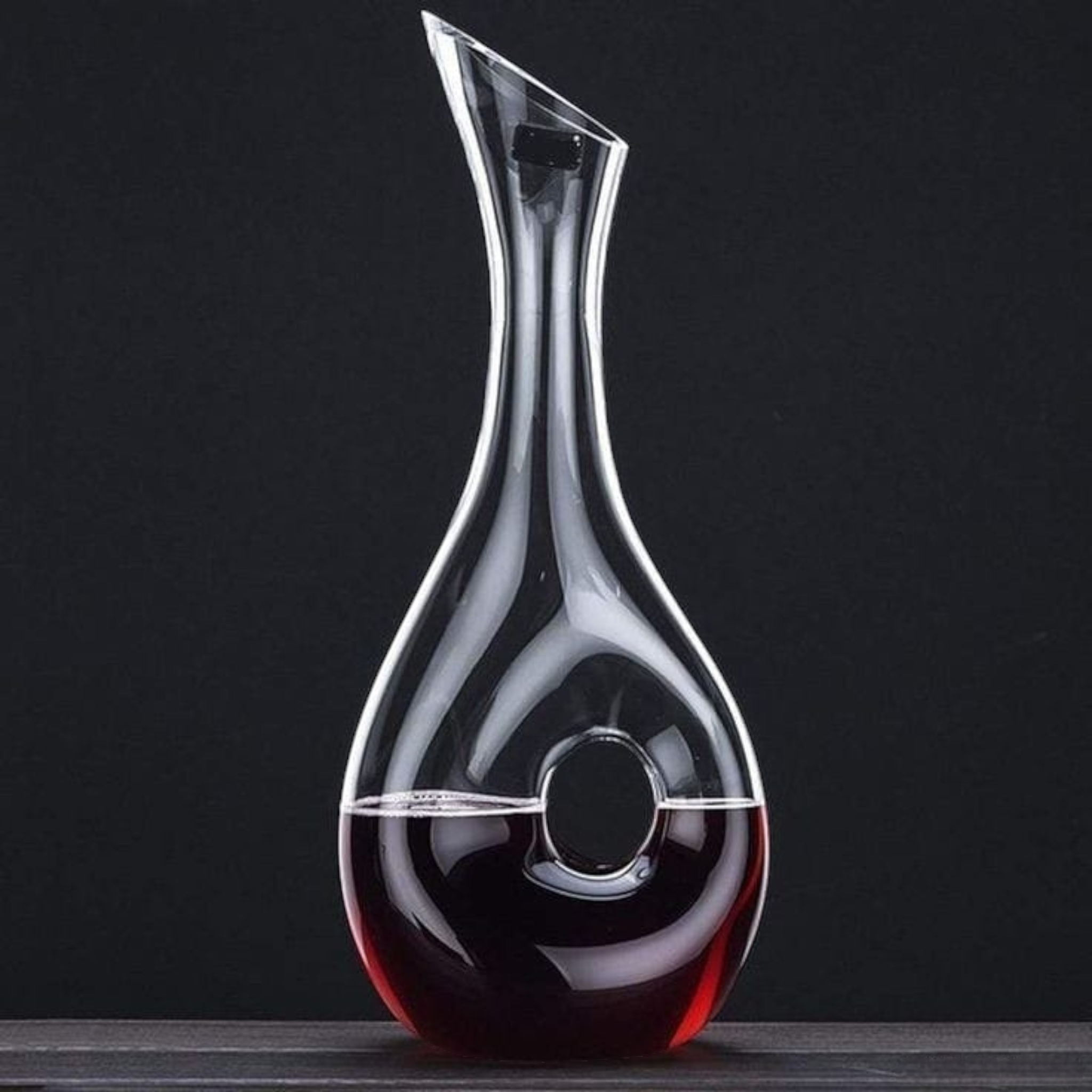 Cleae Glass Decanter Jug with Hole