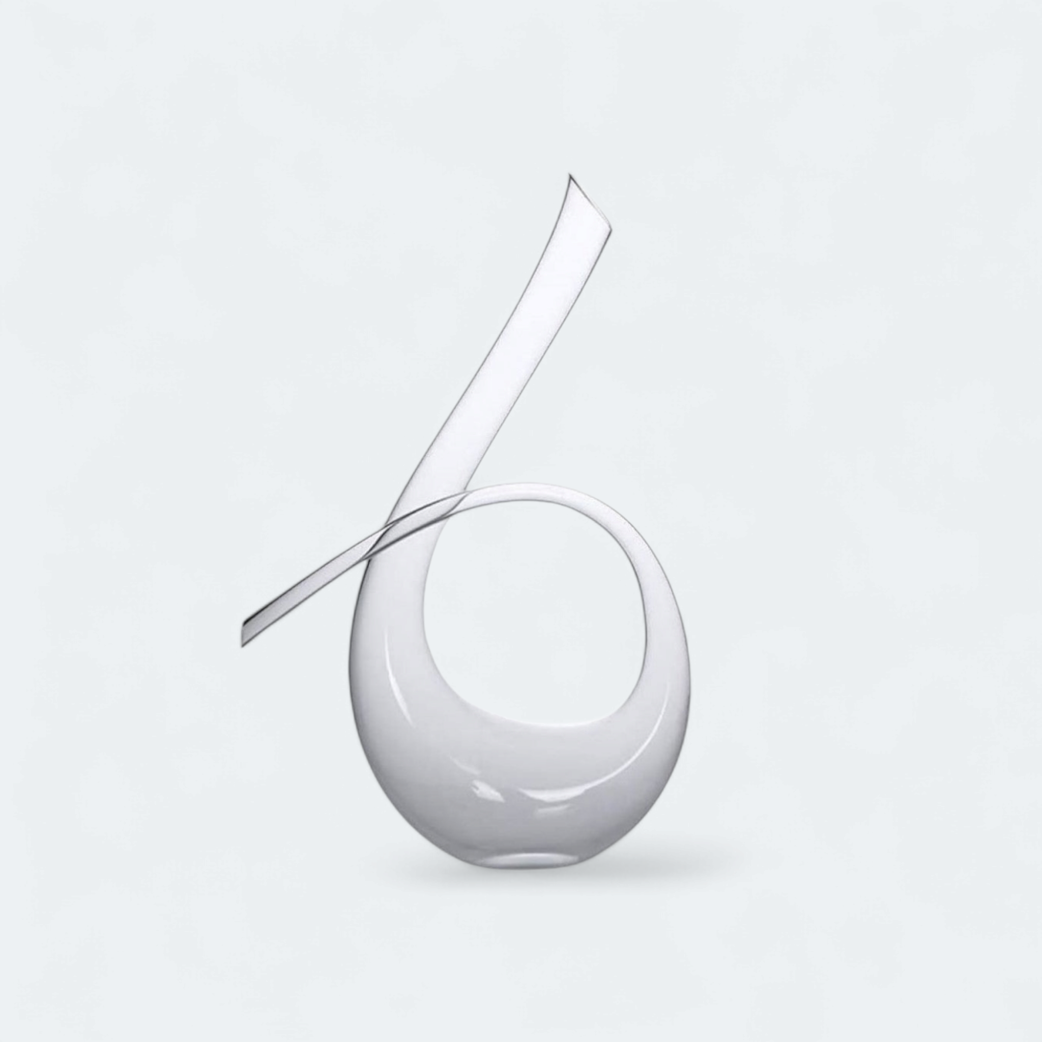 Glass Decanter 37x21cm Swan Shaped RVT614