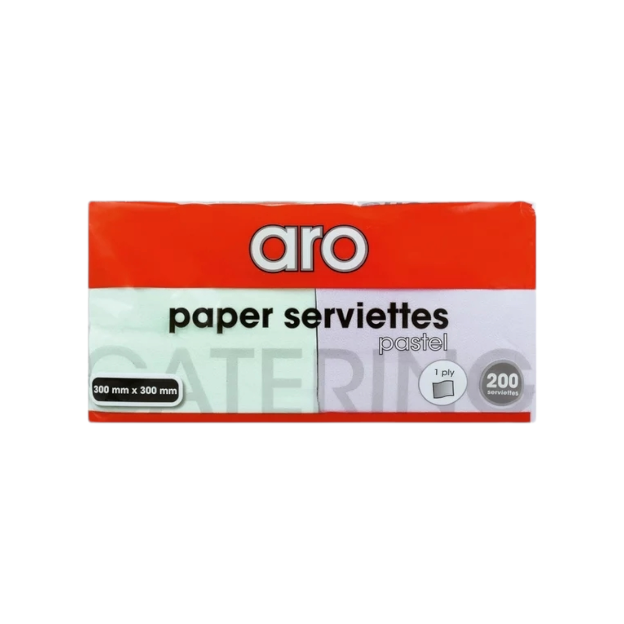 Aro Pastel Paper Dinner Serviettes 1Ply 200pack