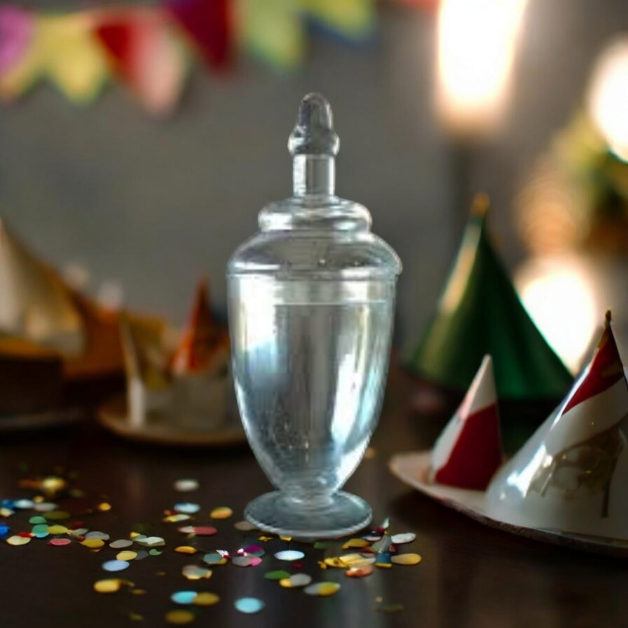 Glass Candy Jar 10x27cm XGL2177