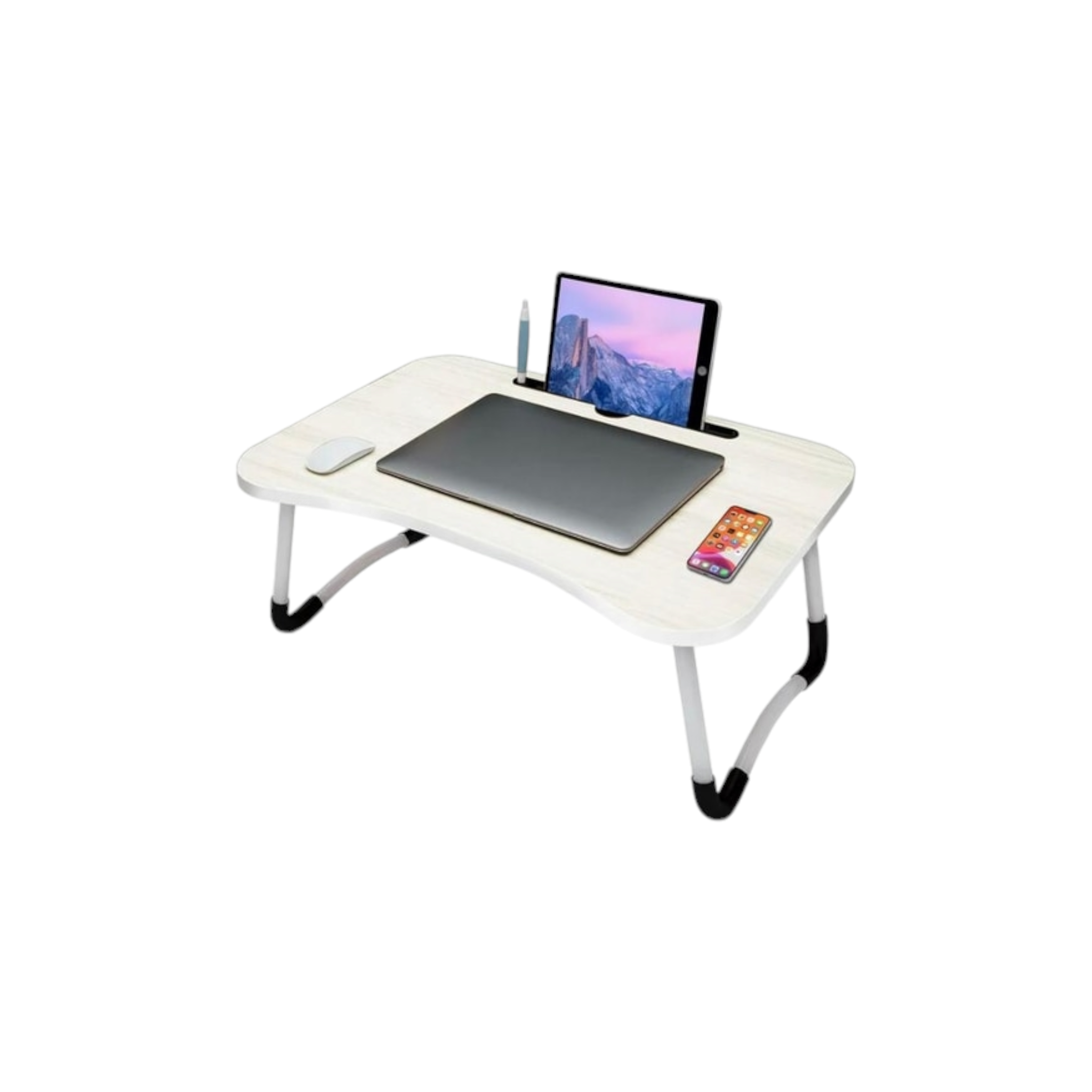 Foldable Laptop Table 60x40x26cm Portable Bed-Sofa Desk Large