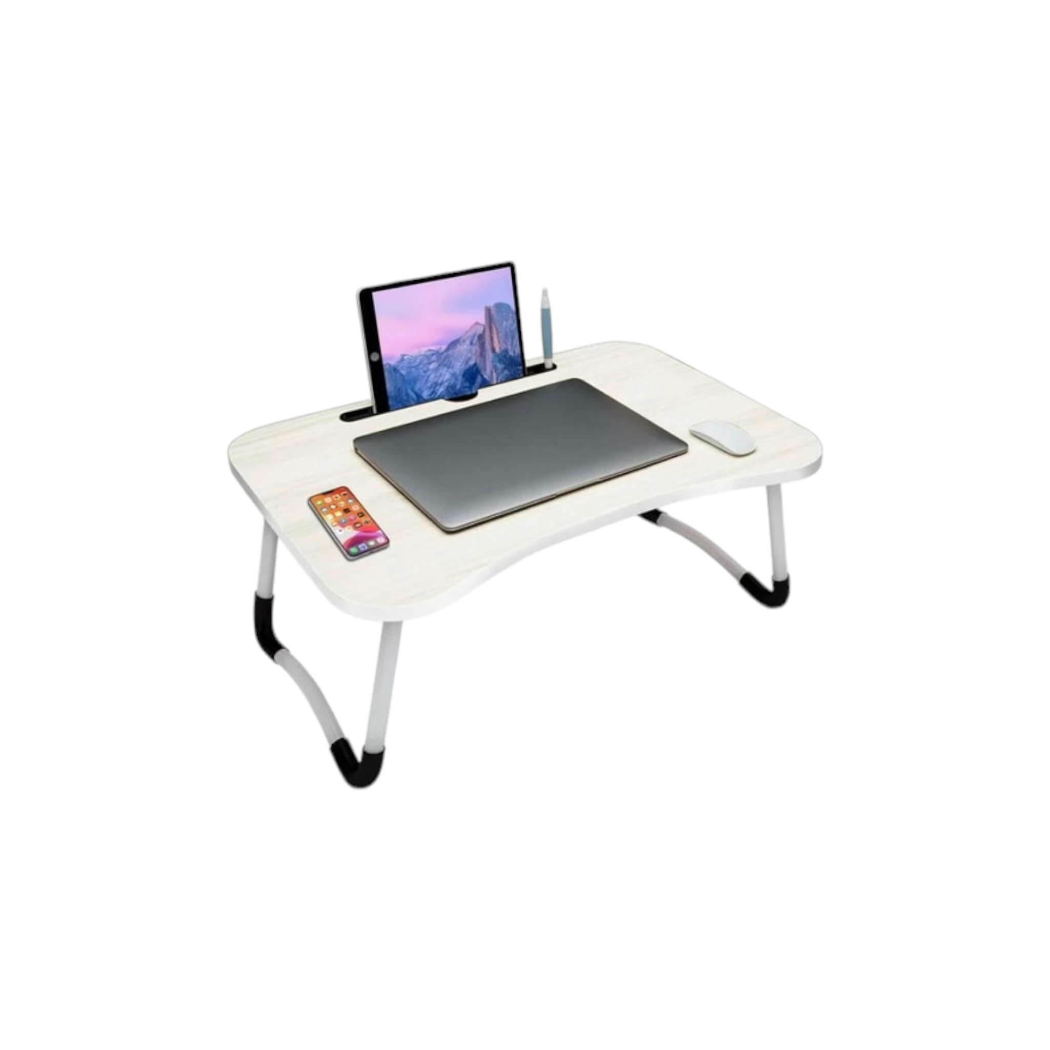 Foldable Laptop Table 48x30x26cm Portable Bed-Sofa Desk Small