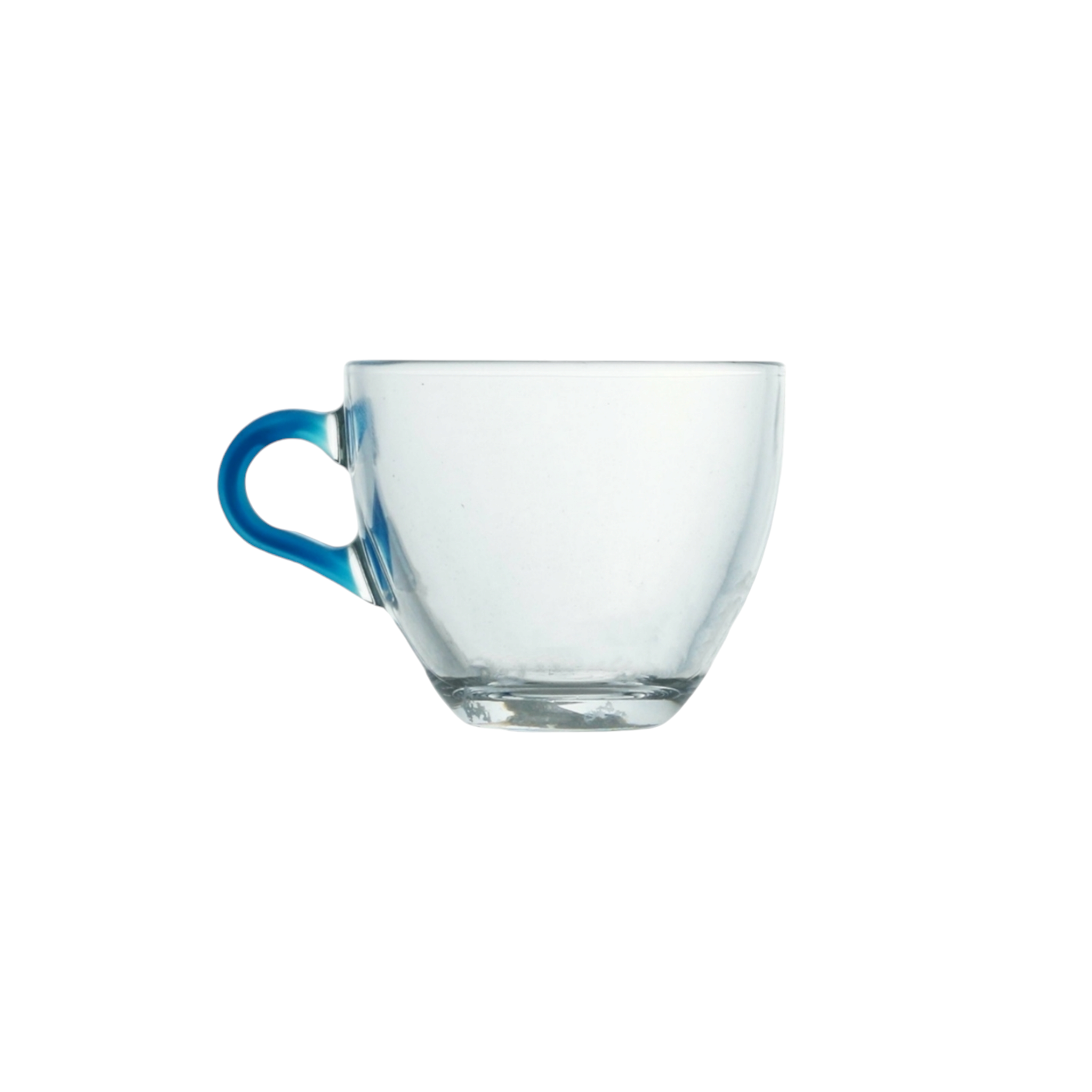 Pasabahce Glass Espresso Cup 50ml Blue Handle 40996