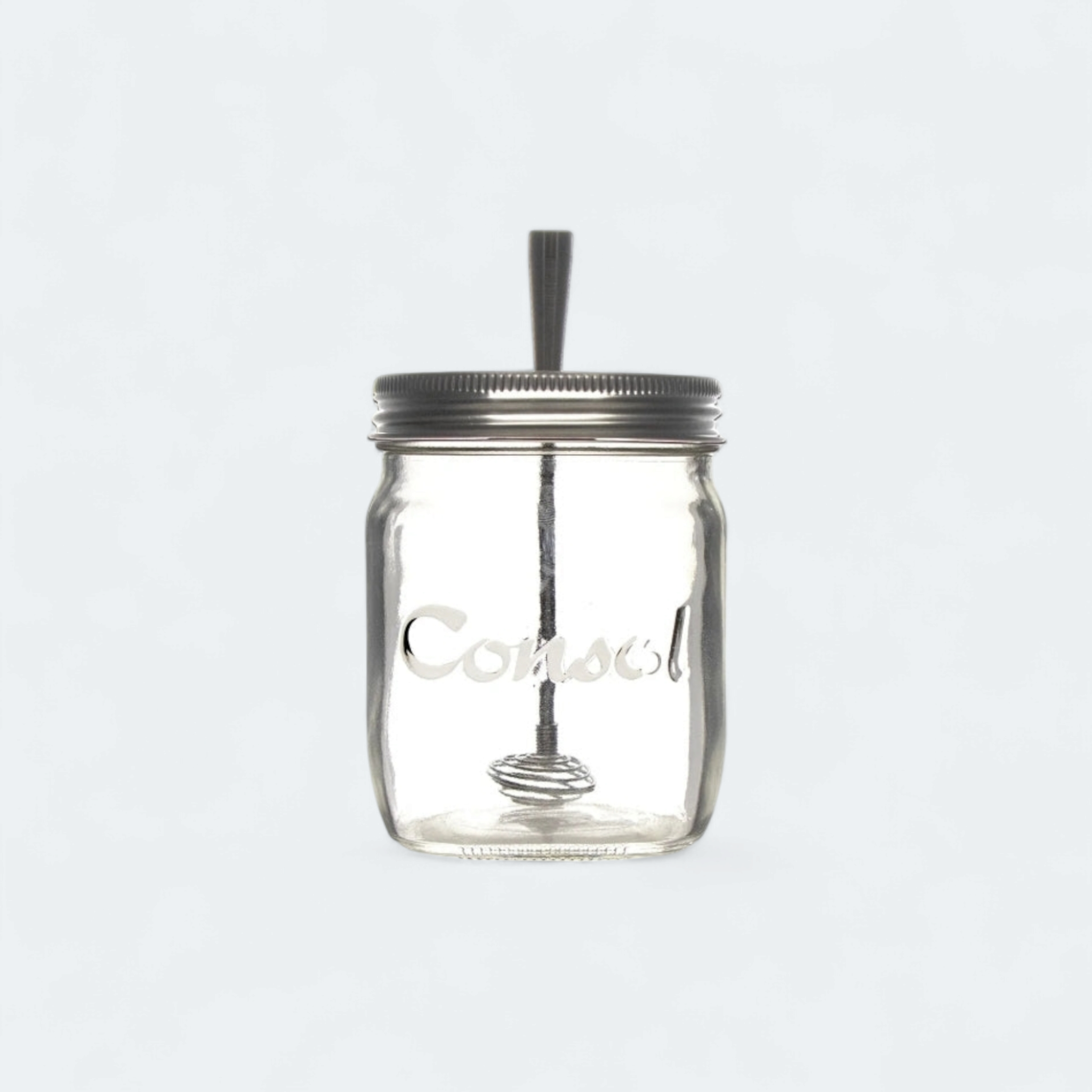 Regent Honey Jar 500ml with Stainless Steel Honey Drizzler 31392