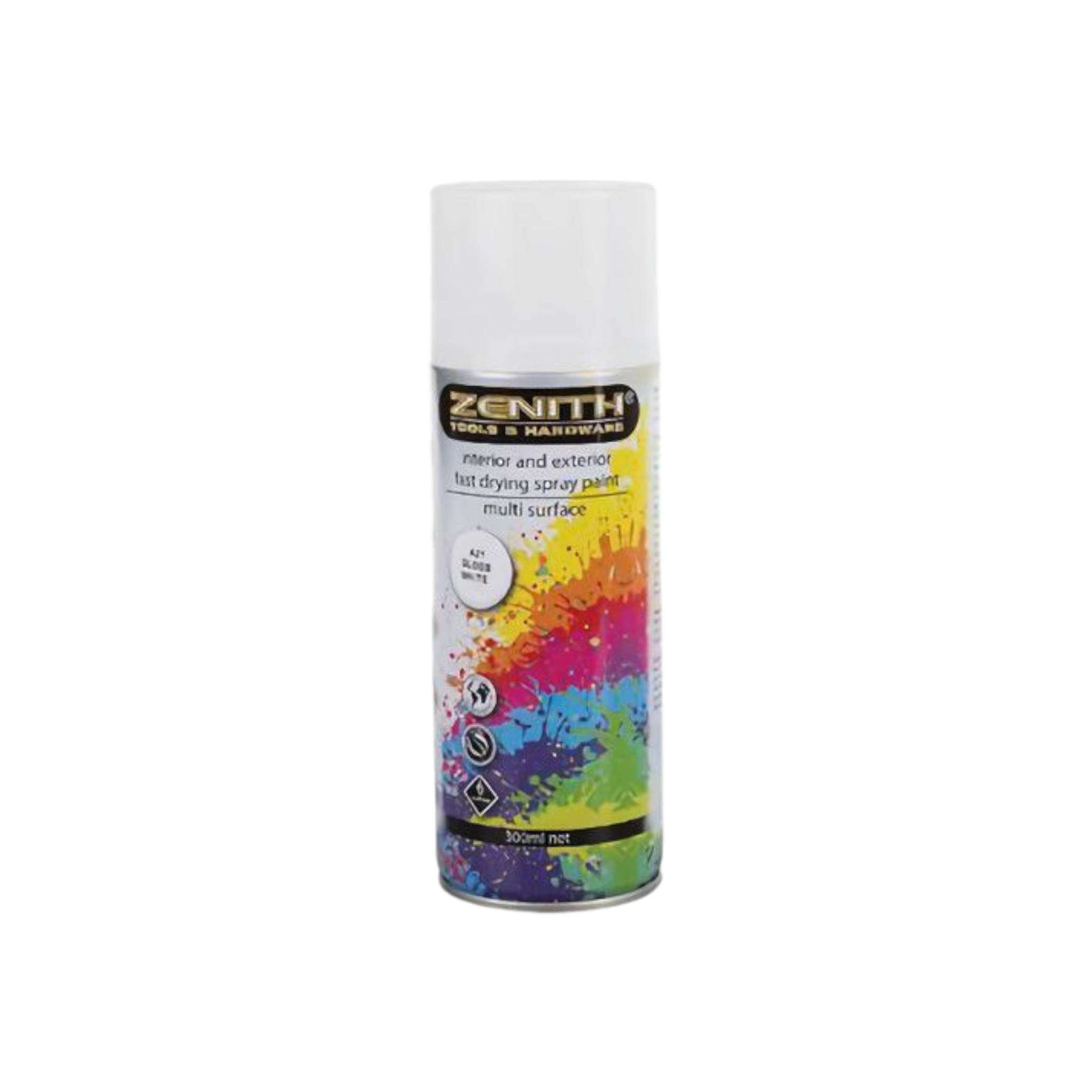 Zenith Fluorescent Spray Paint - Glass White 300ml