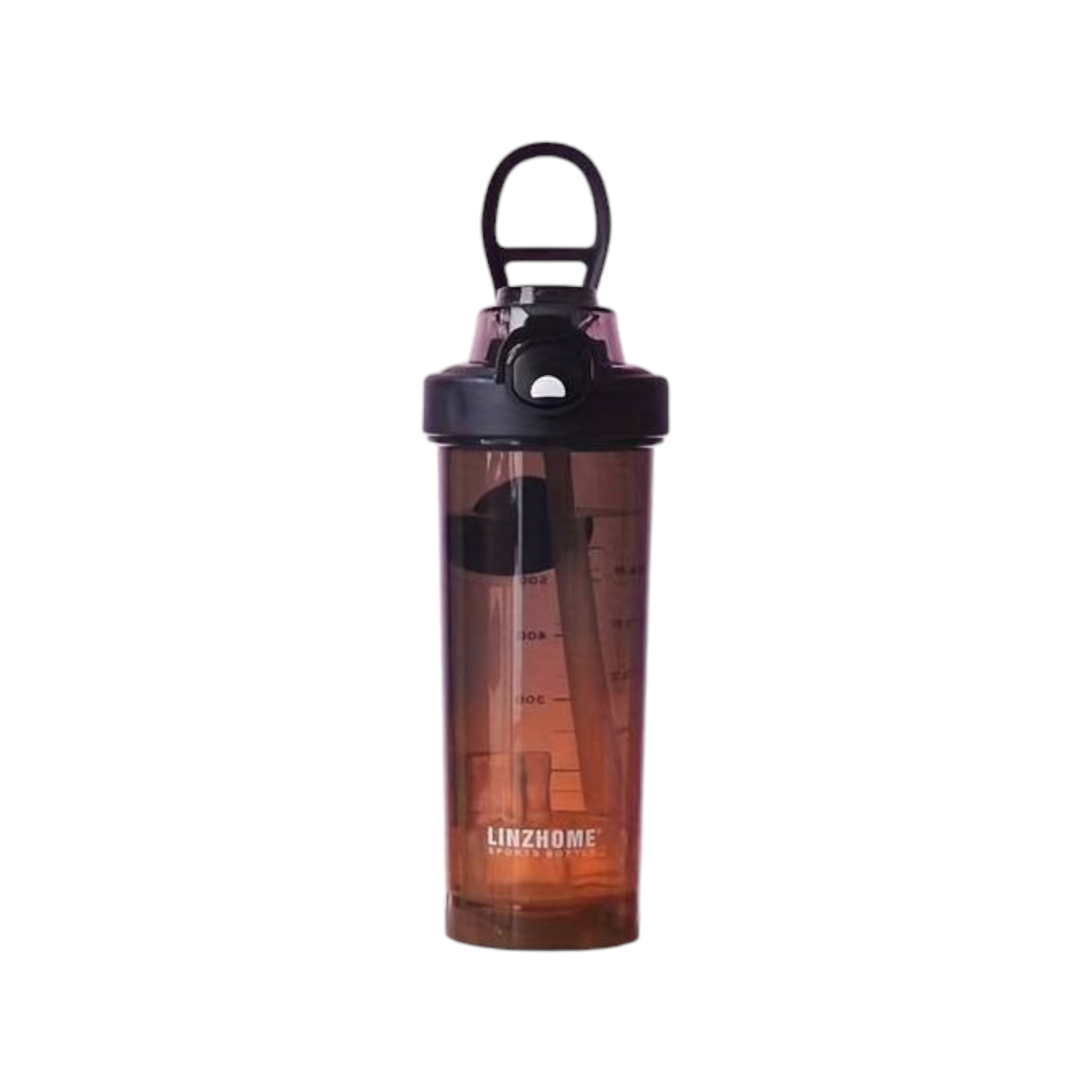 Linzhome Plastic Shaker Bottle with Ball 800ml 1pc