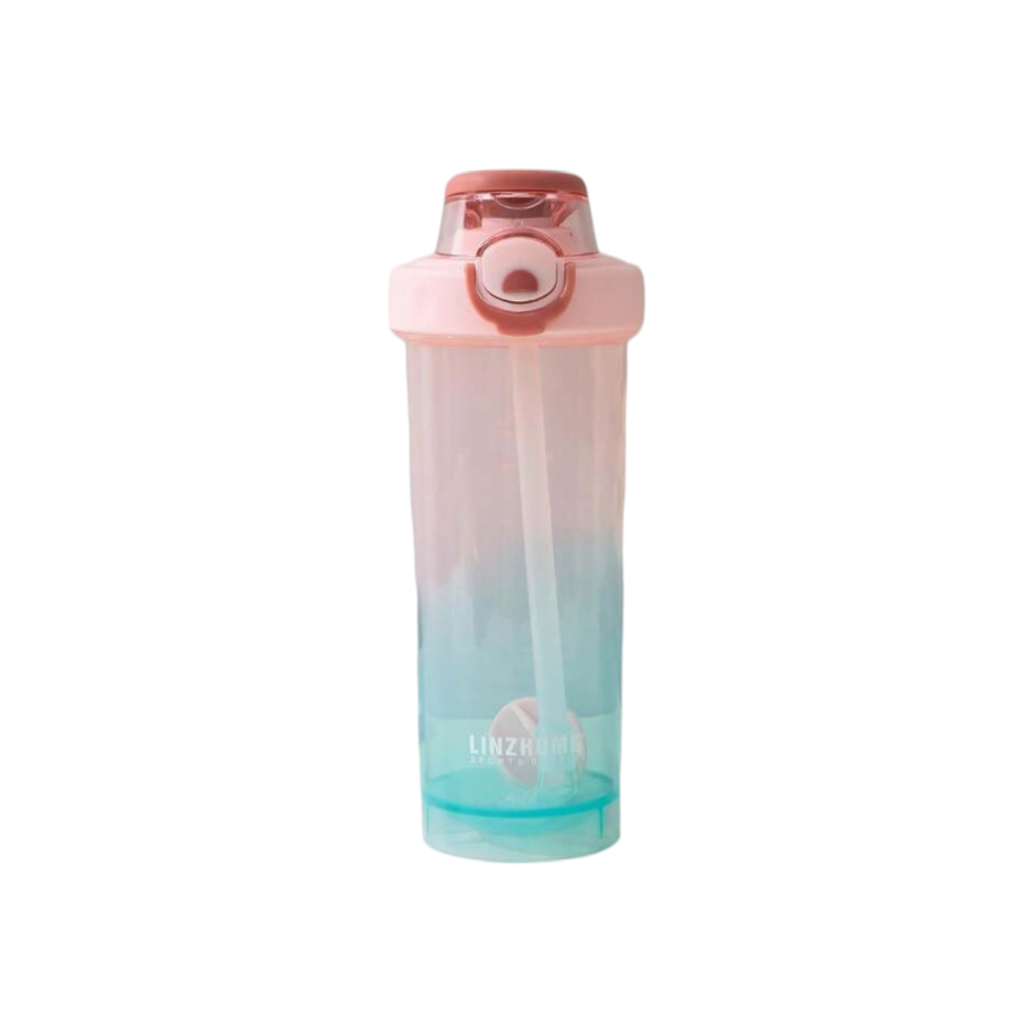 Linzhome Plastic Shaker Bottle with Ball 800ml 1pc