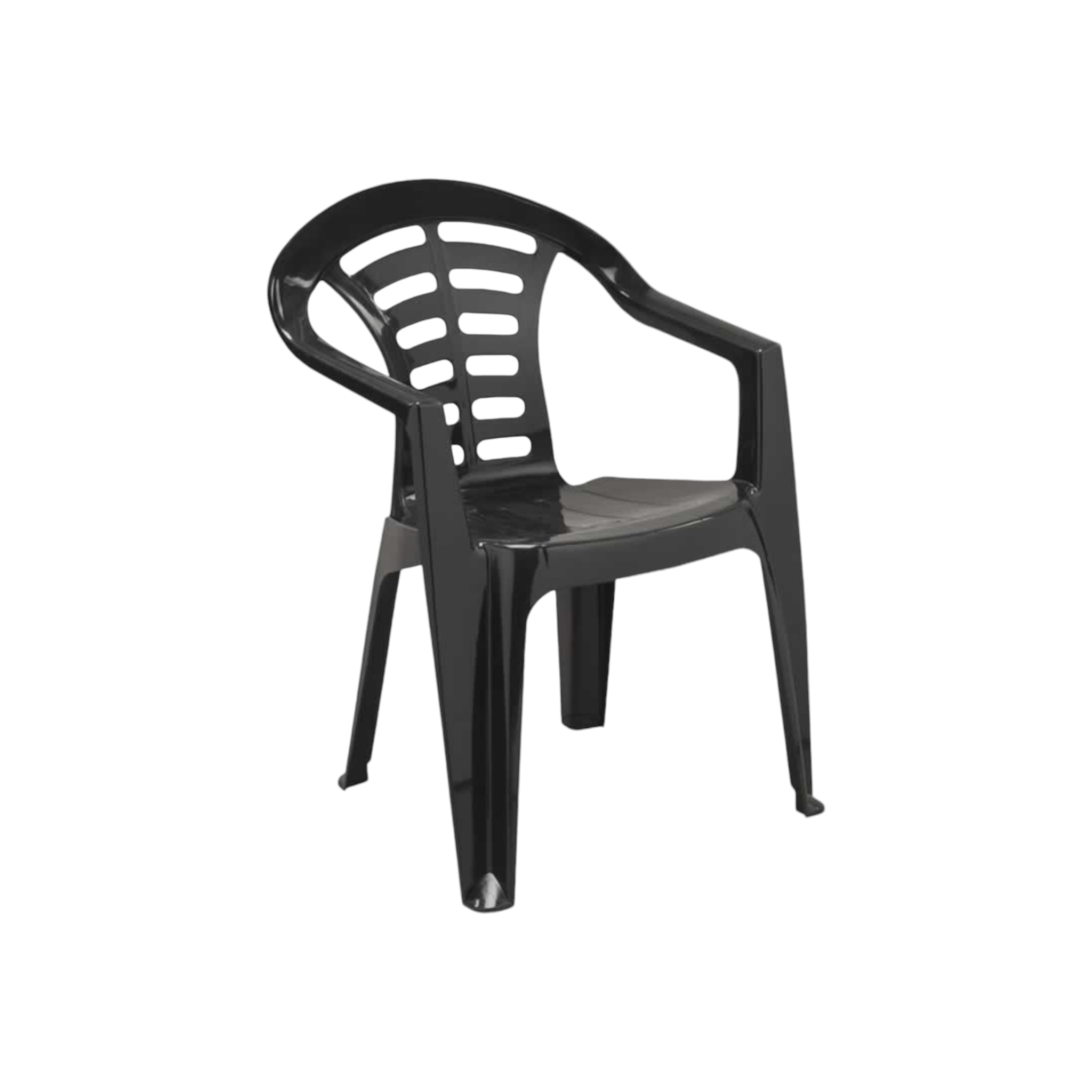 Madrid Chair Low Black Contour Outdoor