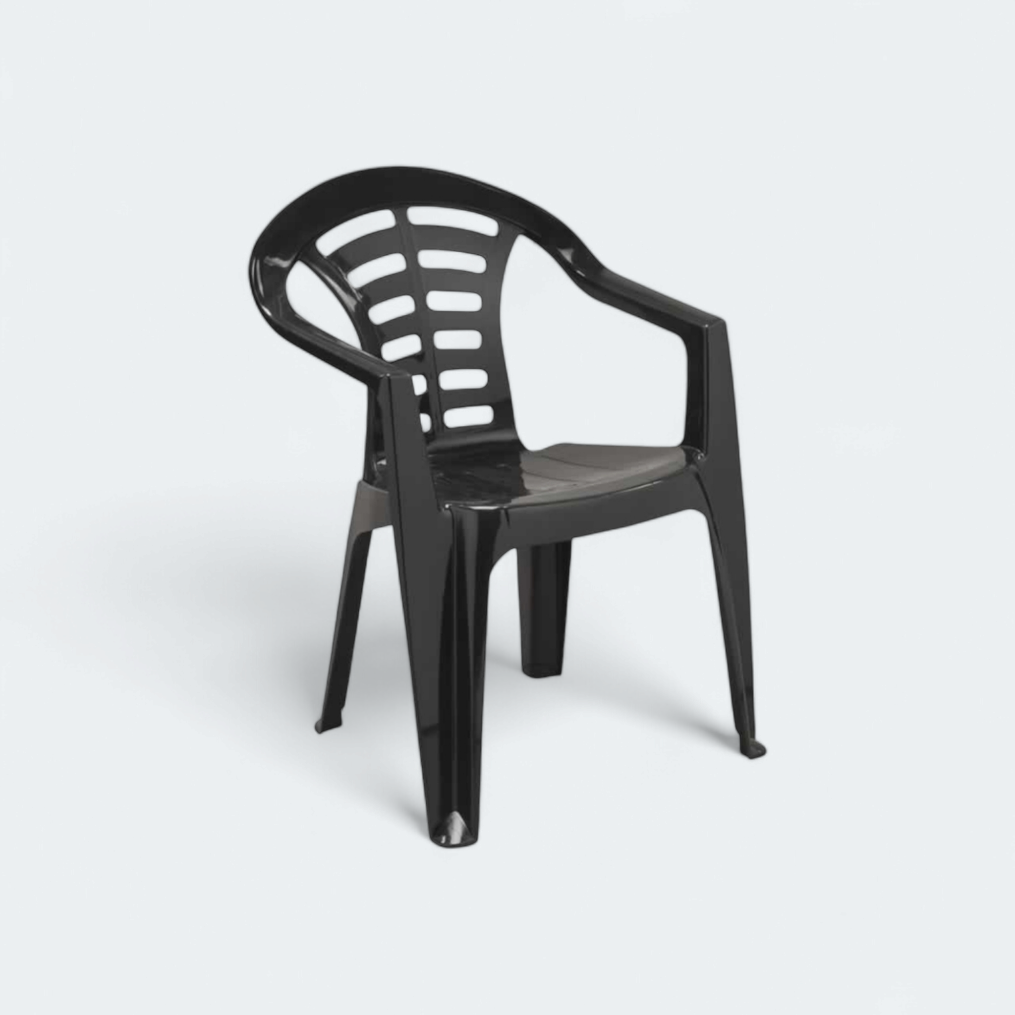 Madrid Chair Low Black Contour Outdoor