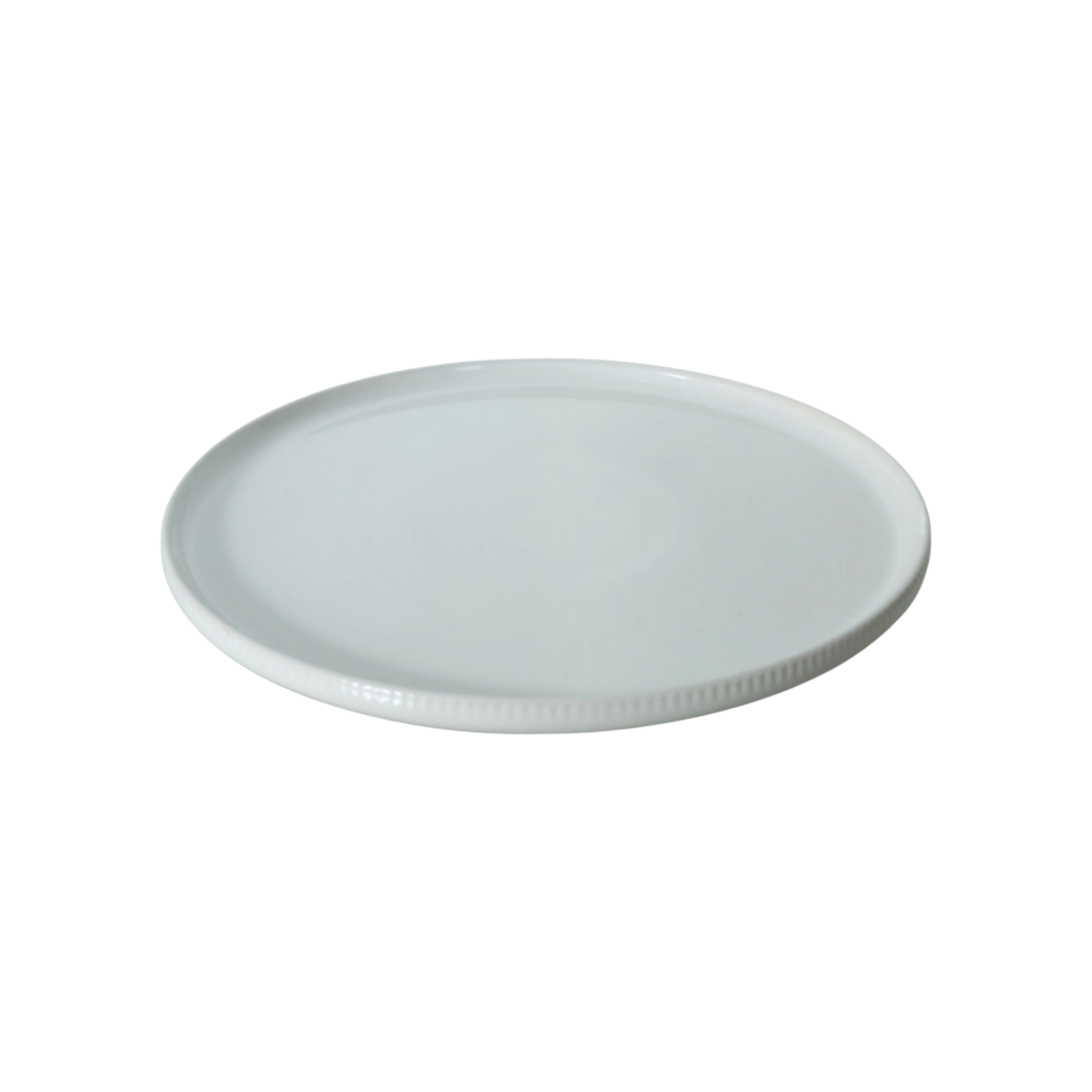 Ceramic Rib Dinner Plate White 26.7x2cm