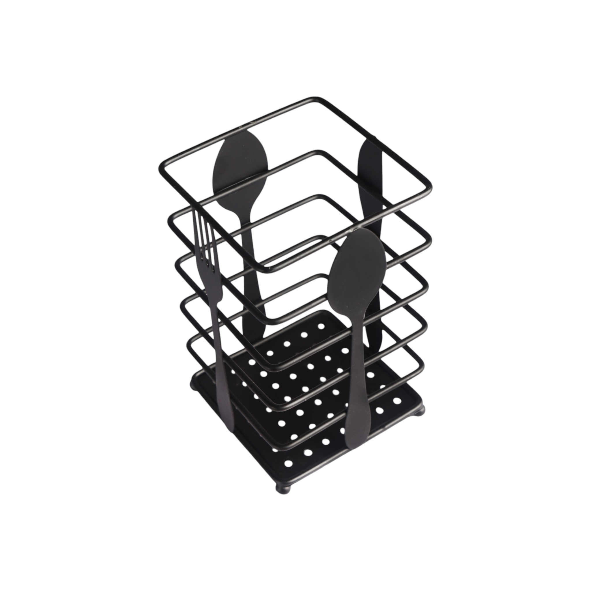 Cutlery Holder 17x10x10cm Black RS80