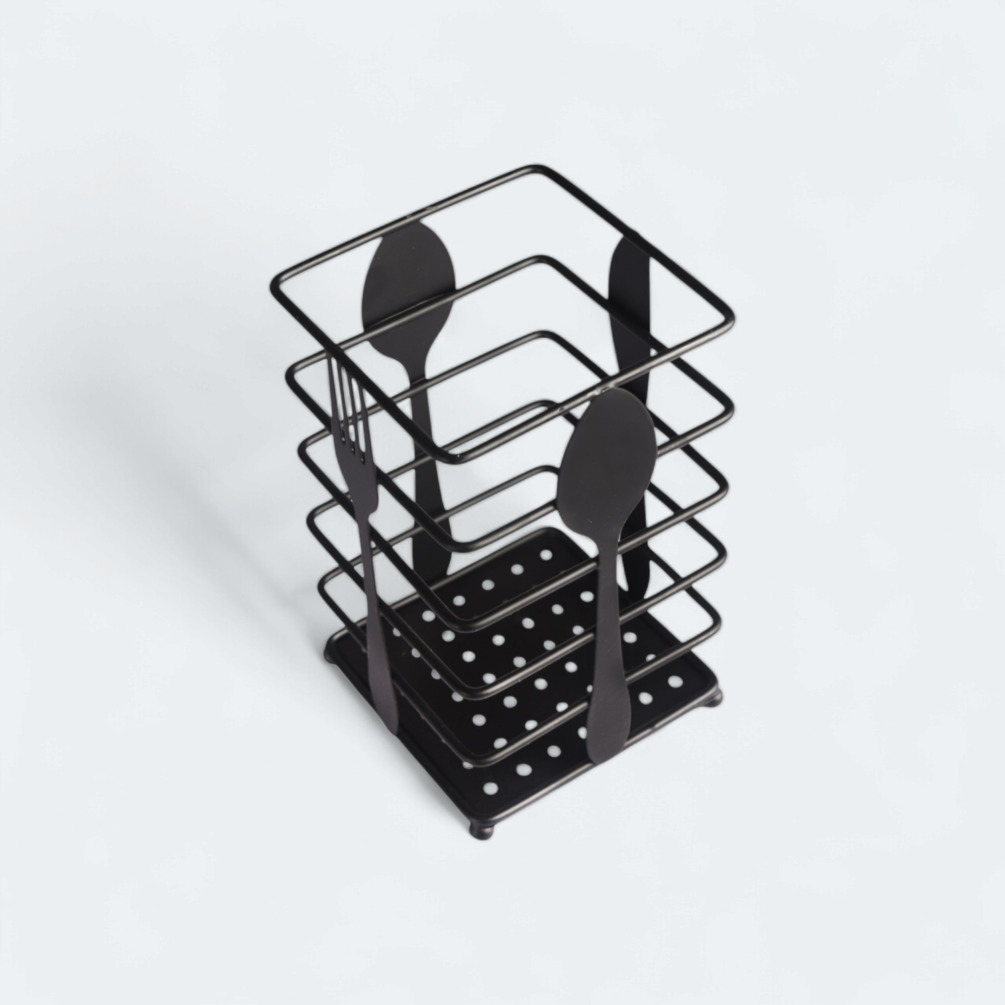 Cutlery Holder 17x10x10cm Black RS80