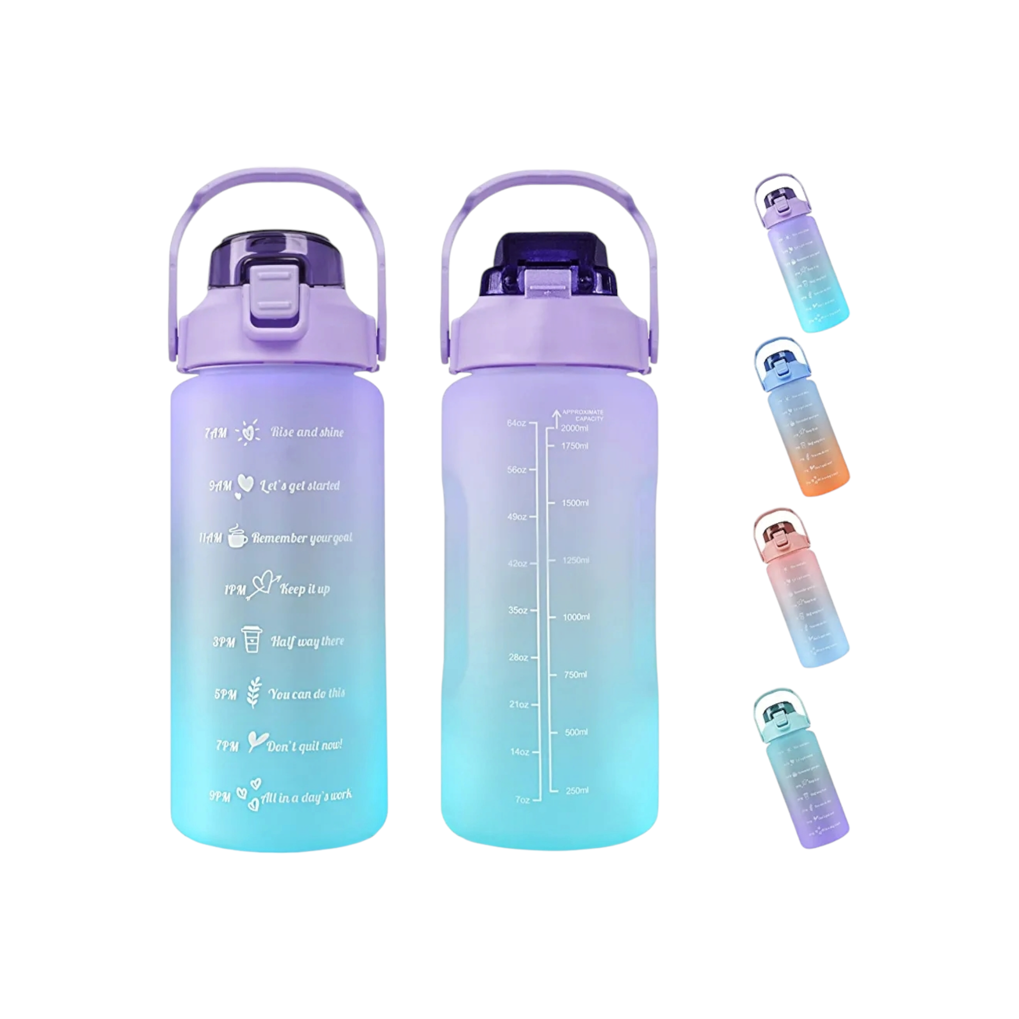 Motivational Sports Water Bottle 2.75L