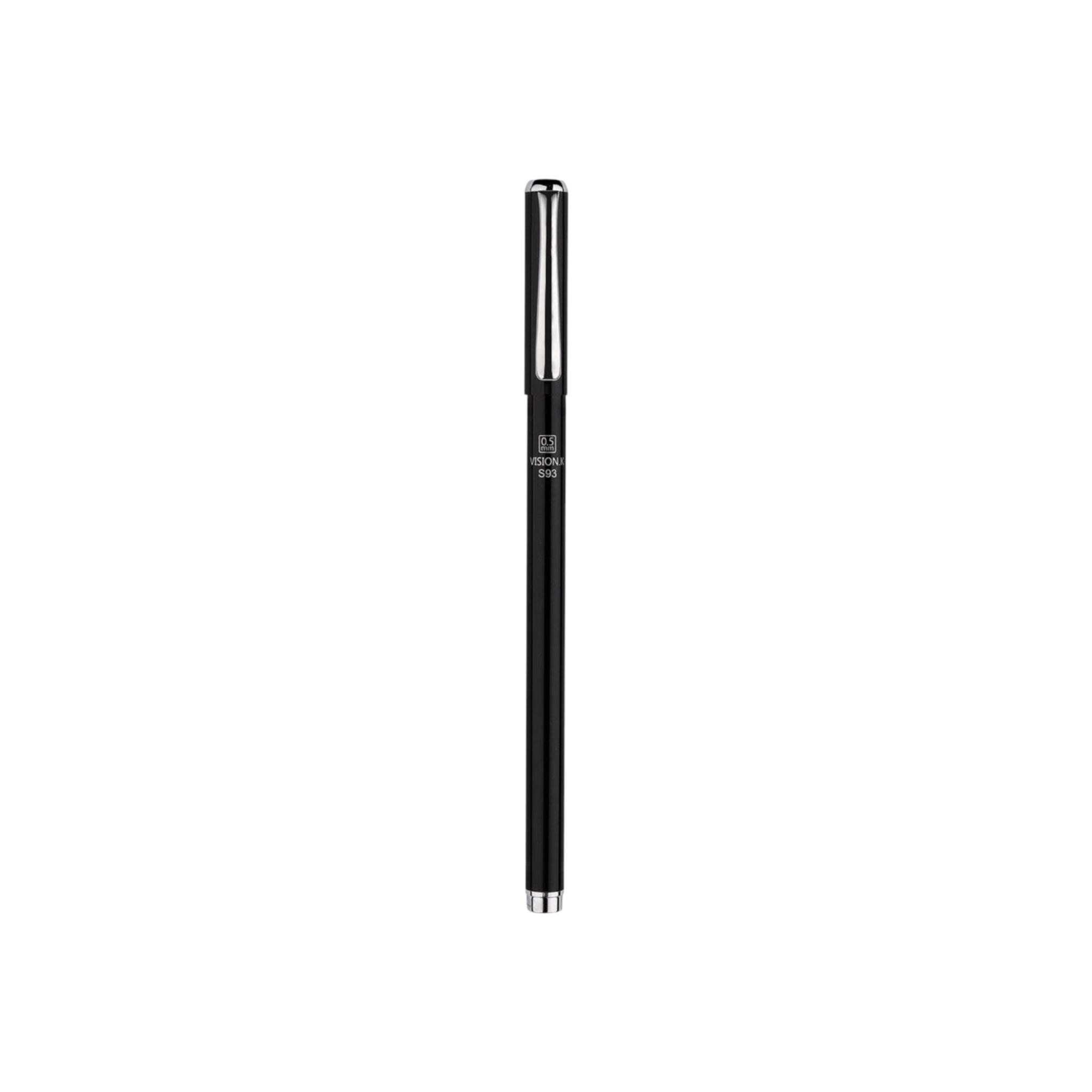 Deli Metal Gel Pen Bullet Tip 0.5Mm Black S93 1pc