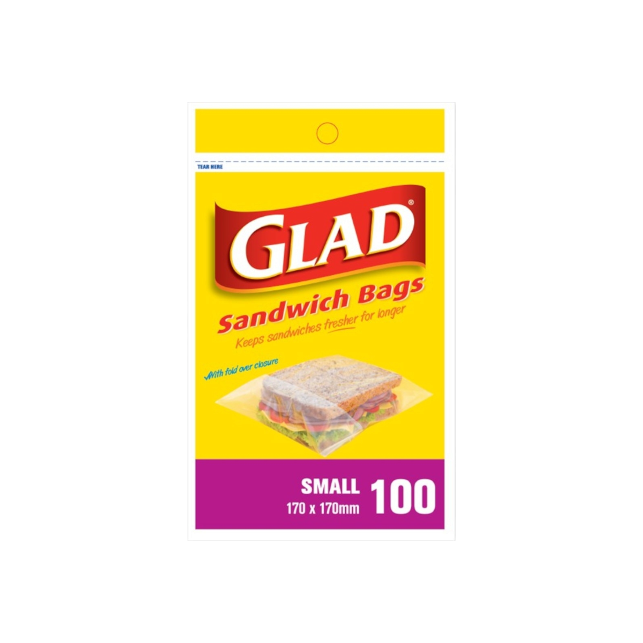 Glad Sandwich Bags Small 170x170mm 100pack