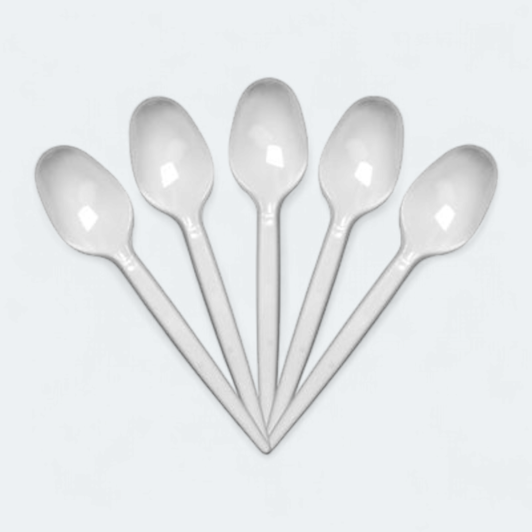 Disposable Teaspoons White 100pack