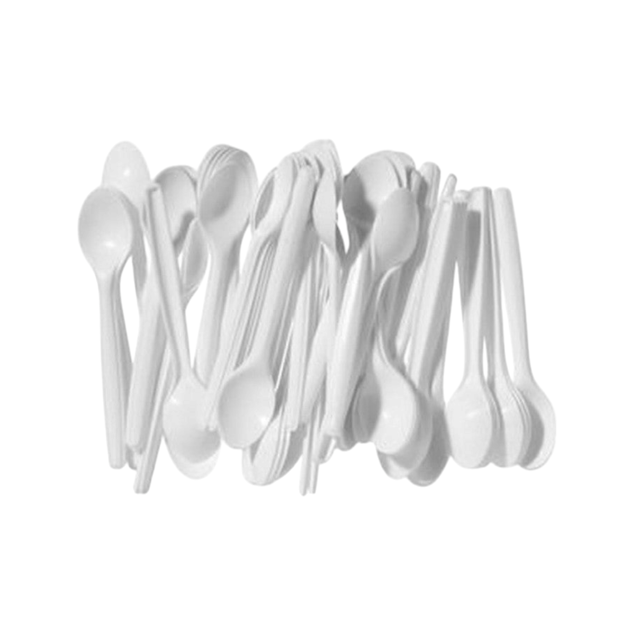 Disposable Teaspoons White 100pack