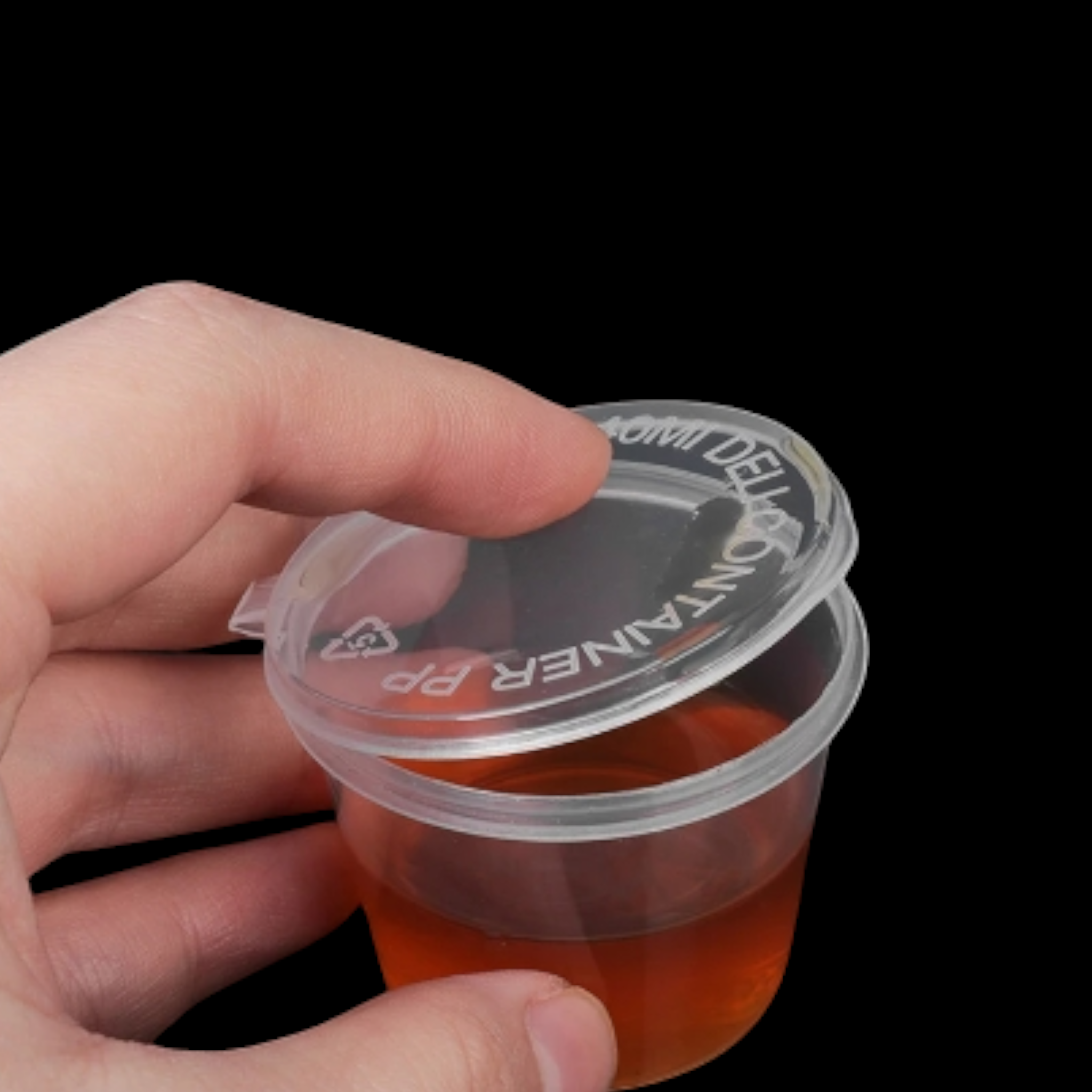 30ml Sauce Tub Hinged Tight Lid 25pack