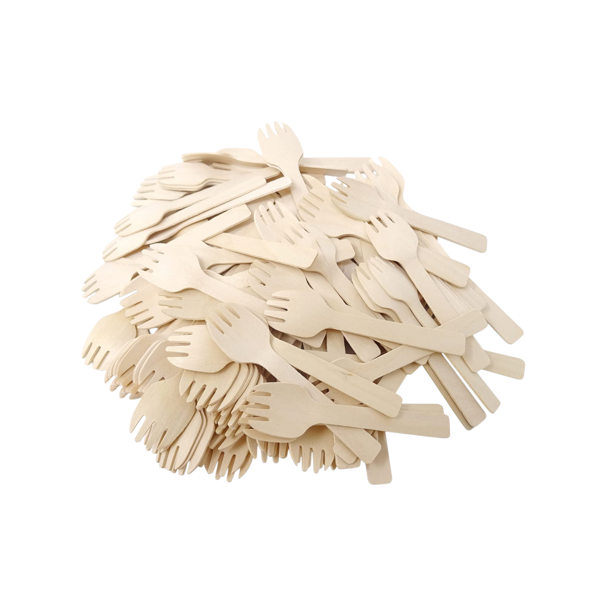 Dispisable Wooden Fork 10.5cm 100pack