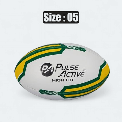 Pulse Active Rugby Ball Size No.5 Rubber Pimple Grip