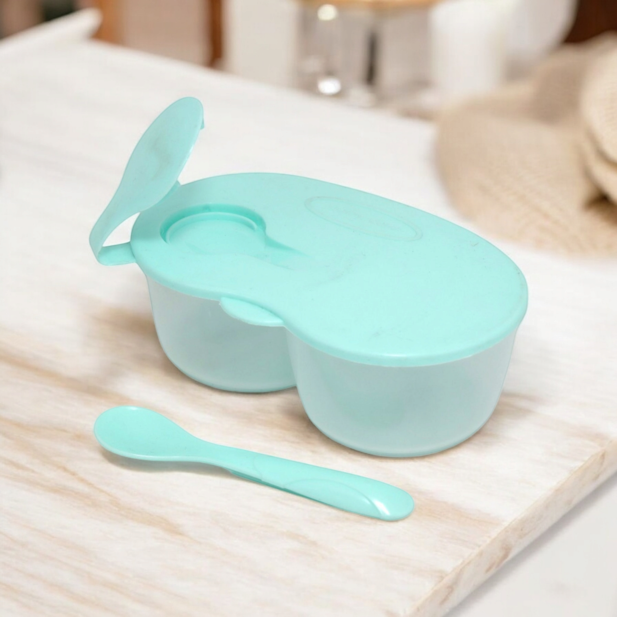 Nu Ware Baby Feeding Bowl 2-Compartment NB-BFBLS