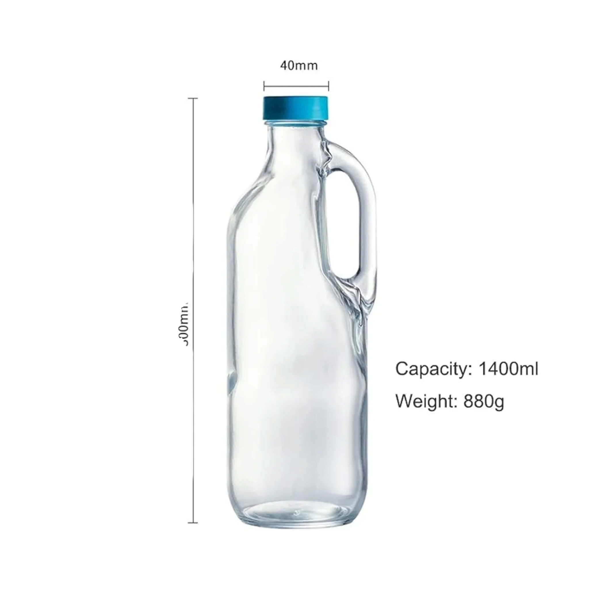 Pasabahce Basic Fridge Bottle 1.5L with Lid 24002