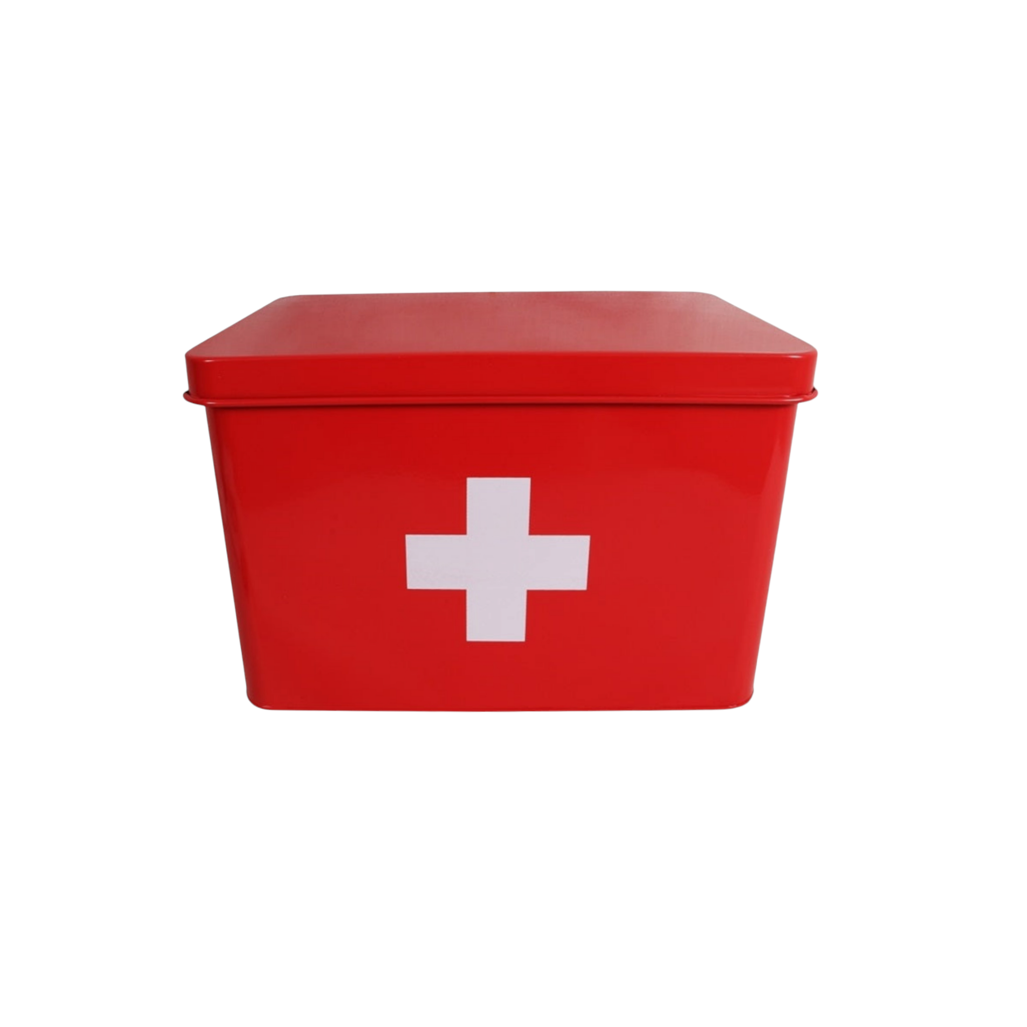 First Aid Tin Red - Retro Medicine Storage Box 27808