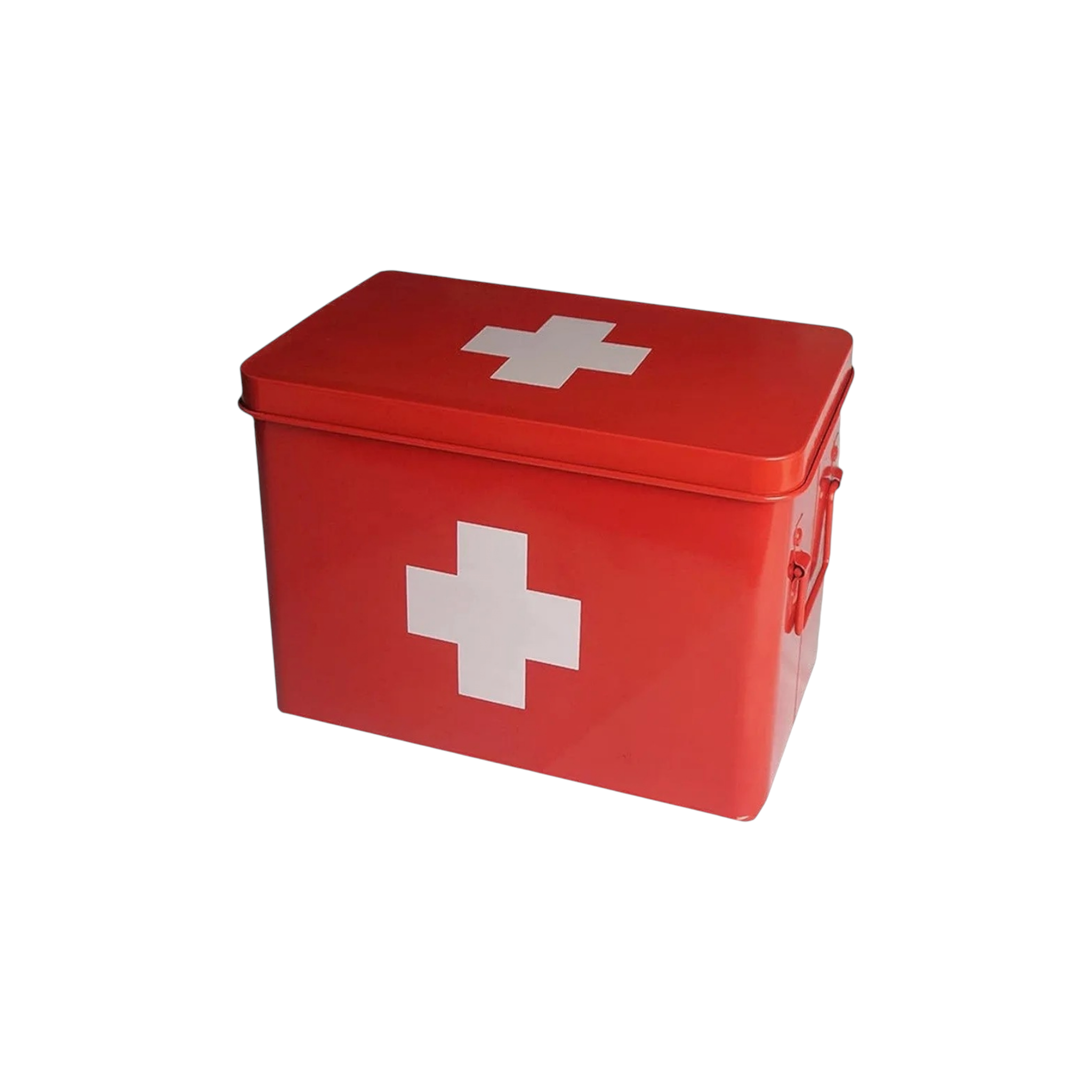 First Aid Tin Red - Retro Medicine Storage Box 27808