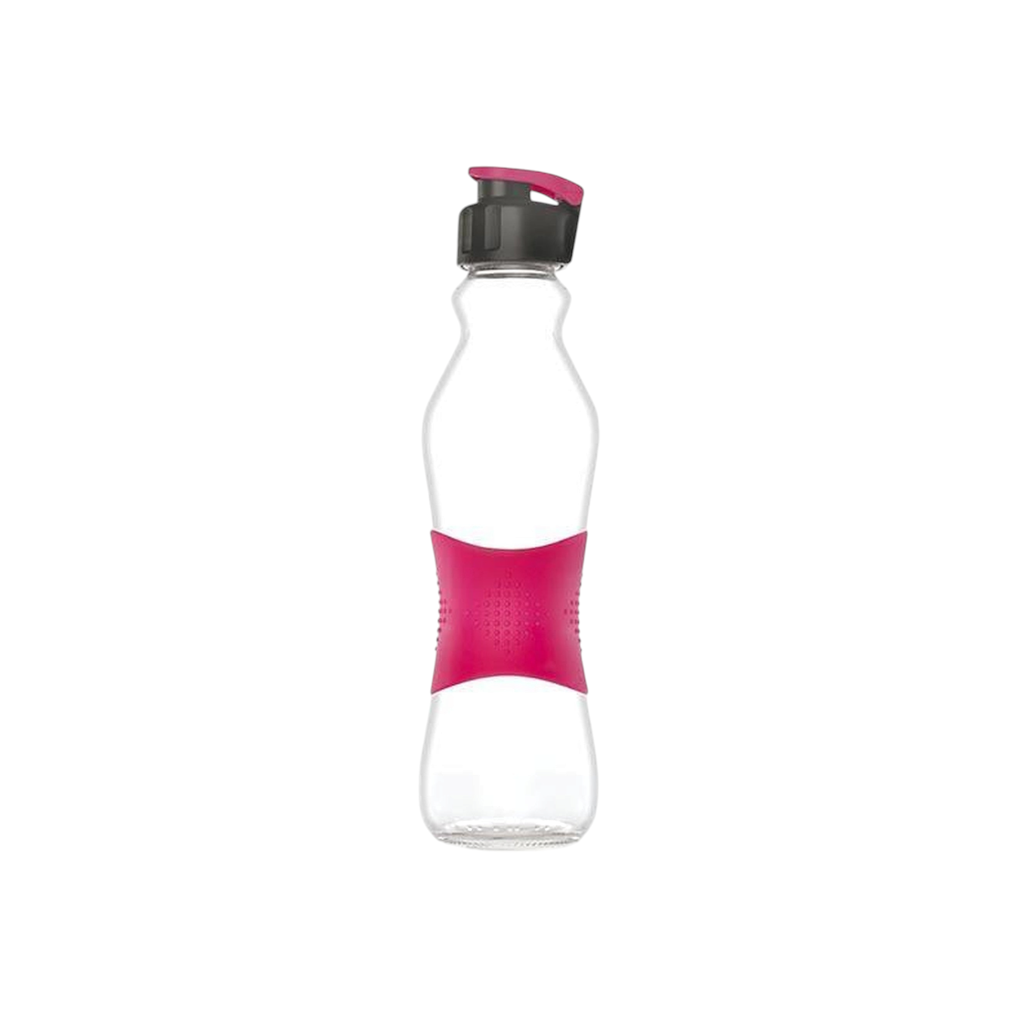 Consol 500ml Glass Grip 'n Go Active Water Bottle with Sports Lid 27496