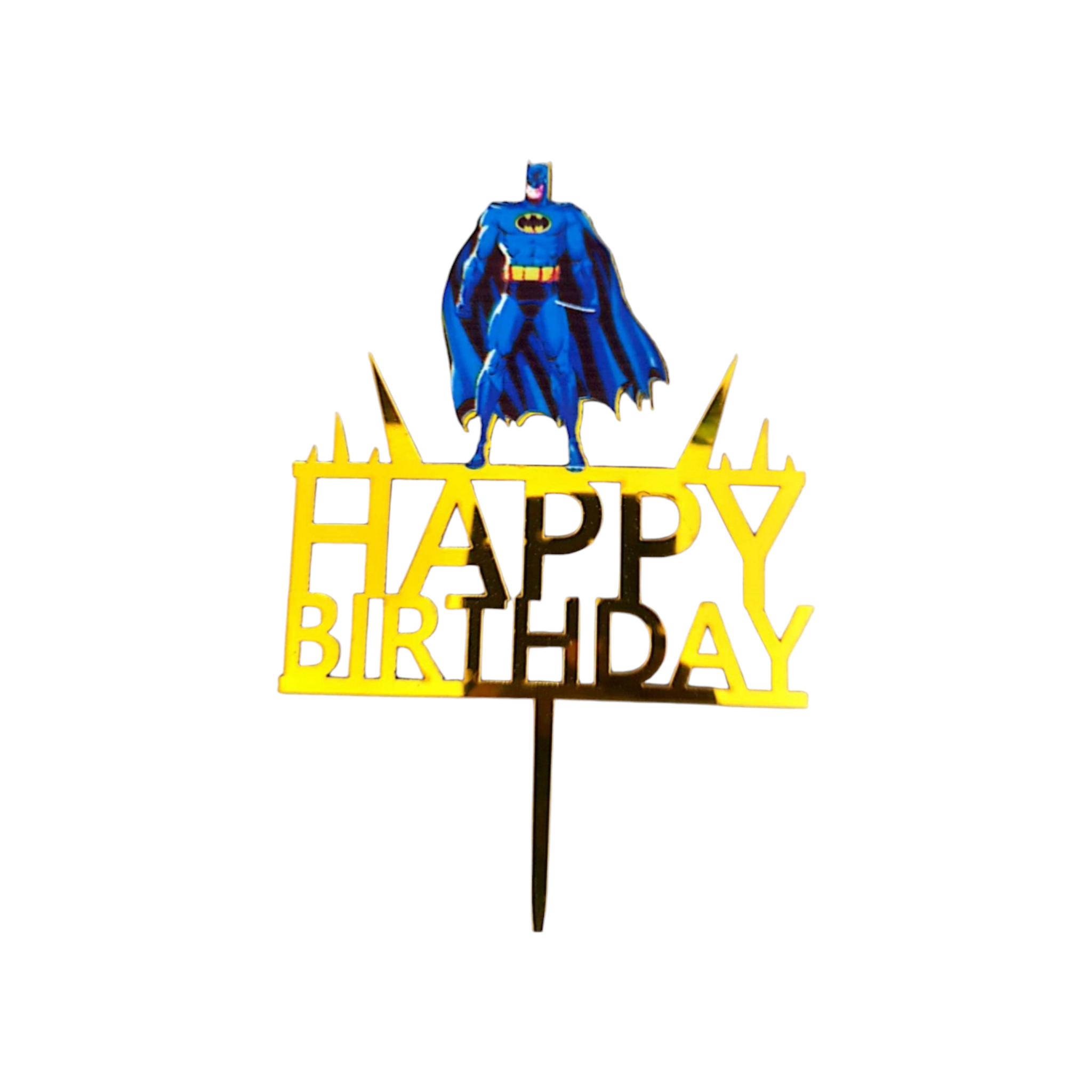 Acrylic Cake Topper Happy Birthday Batman