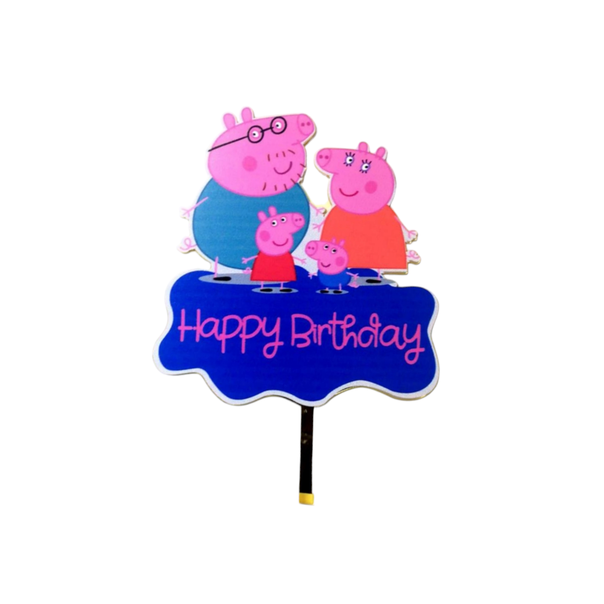 Acrylic Cake Topper Peppa Pig