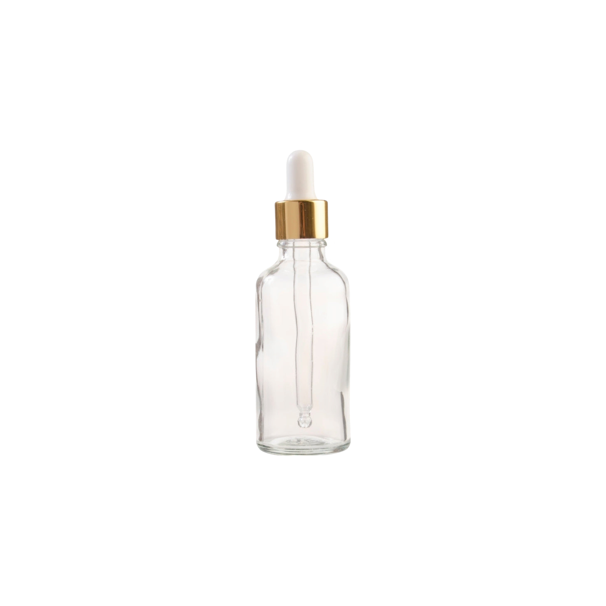 30ml Glass Dropper Bottle Clear with Pipette Lid