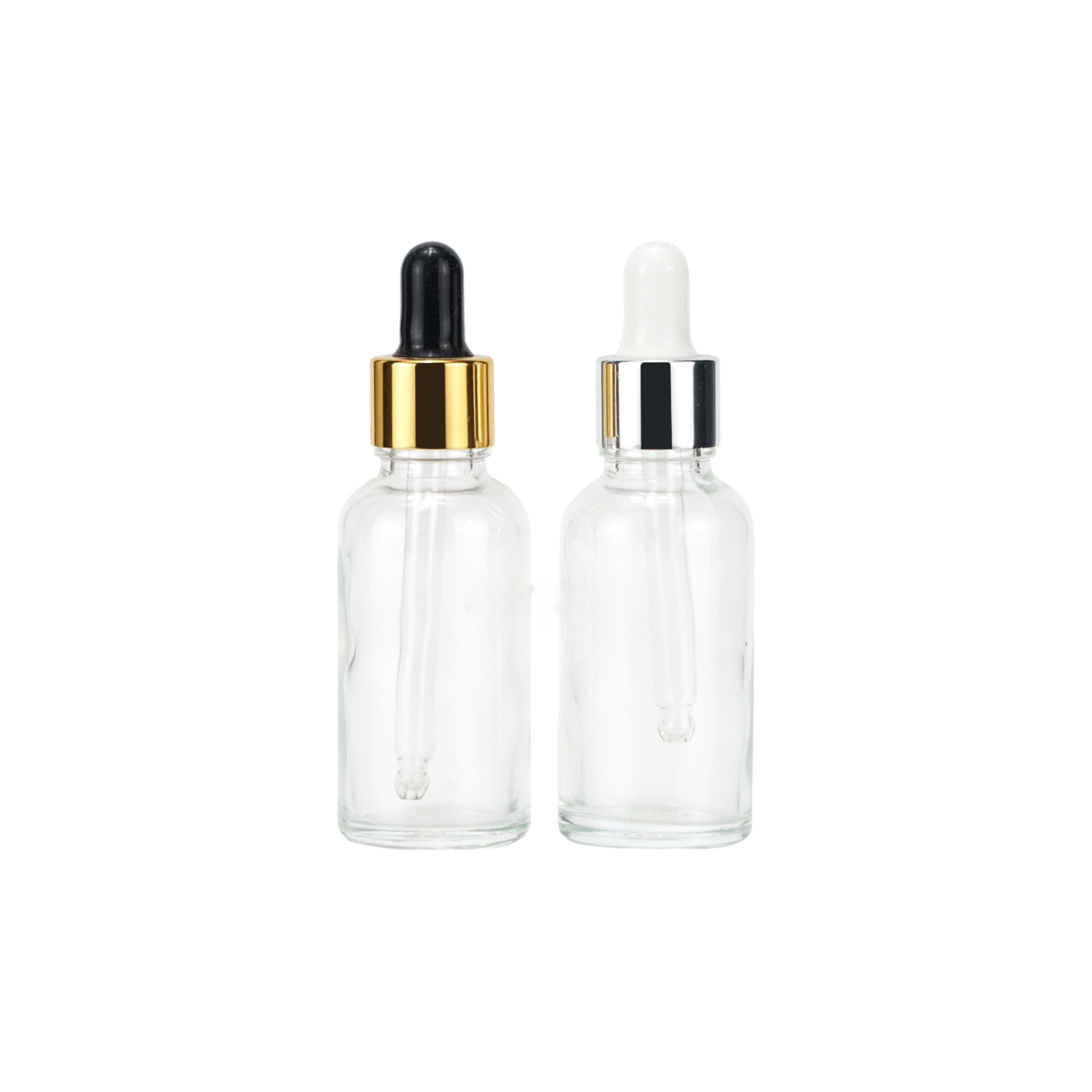 30ml Glass Dropper Bottle Clear with Pipette Lid