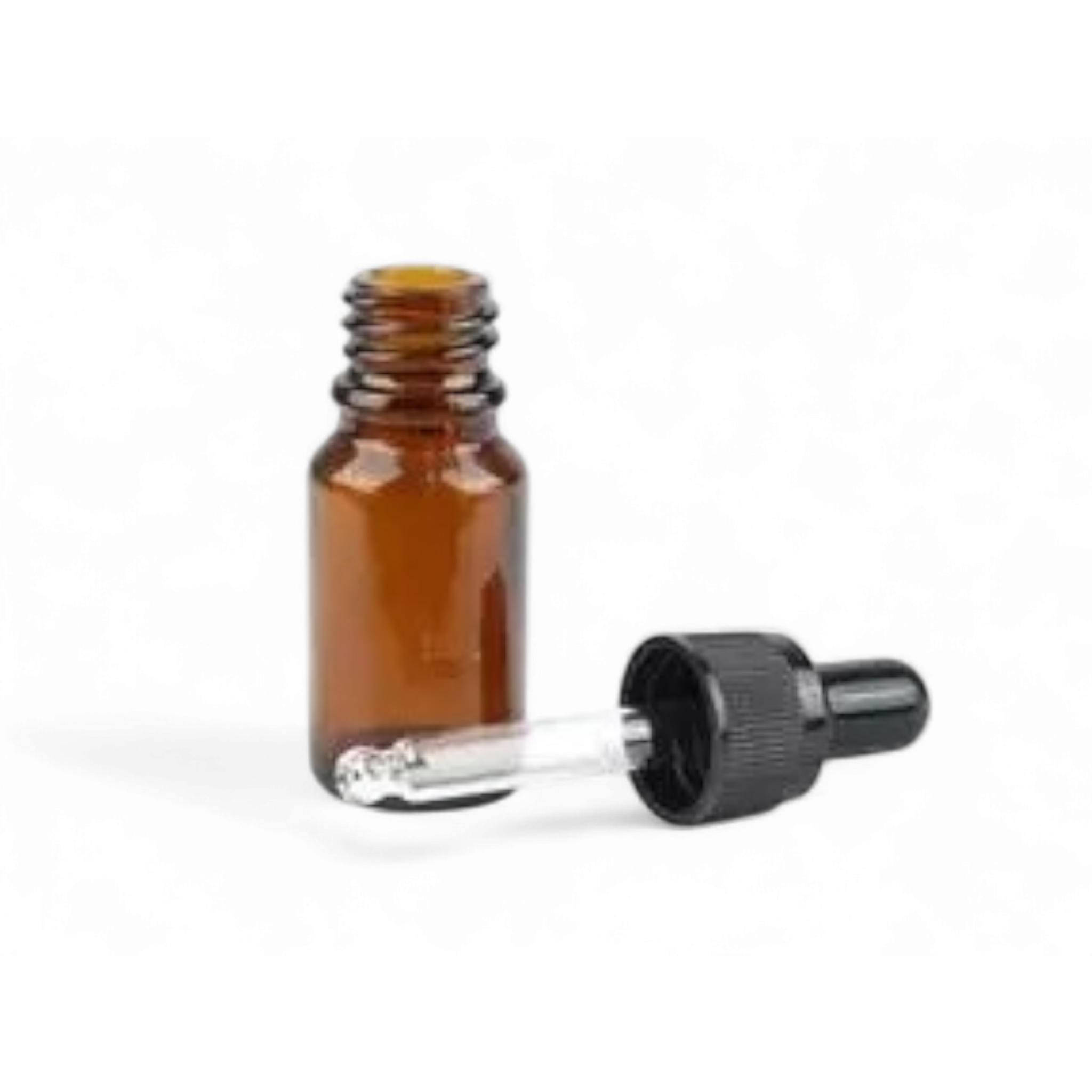 30ml Glass Dropper Bottle Amber Brown with Collar Pipette Lid