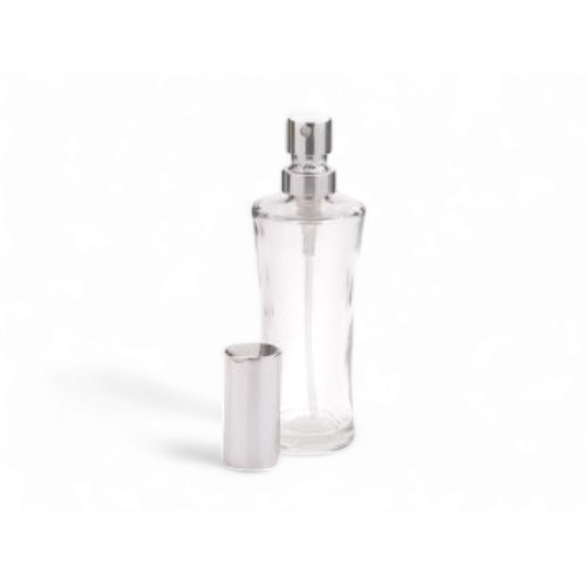 Glass Perfume Conical Bottle 50ml Pump Lux Lid 1pc