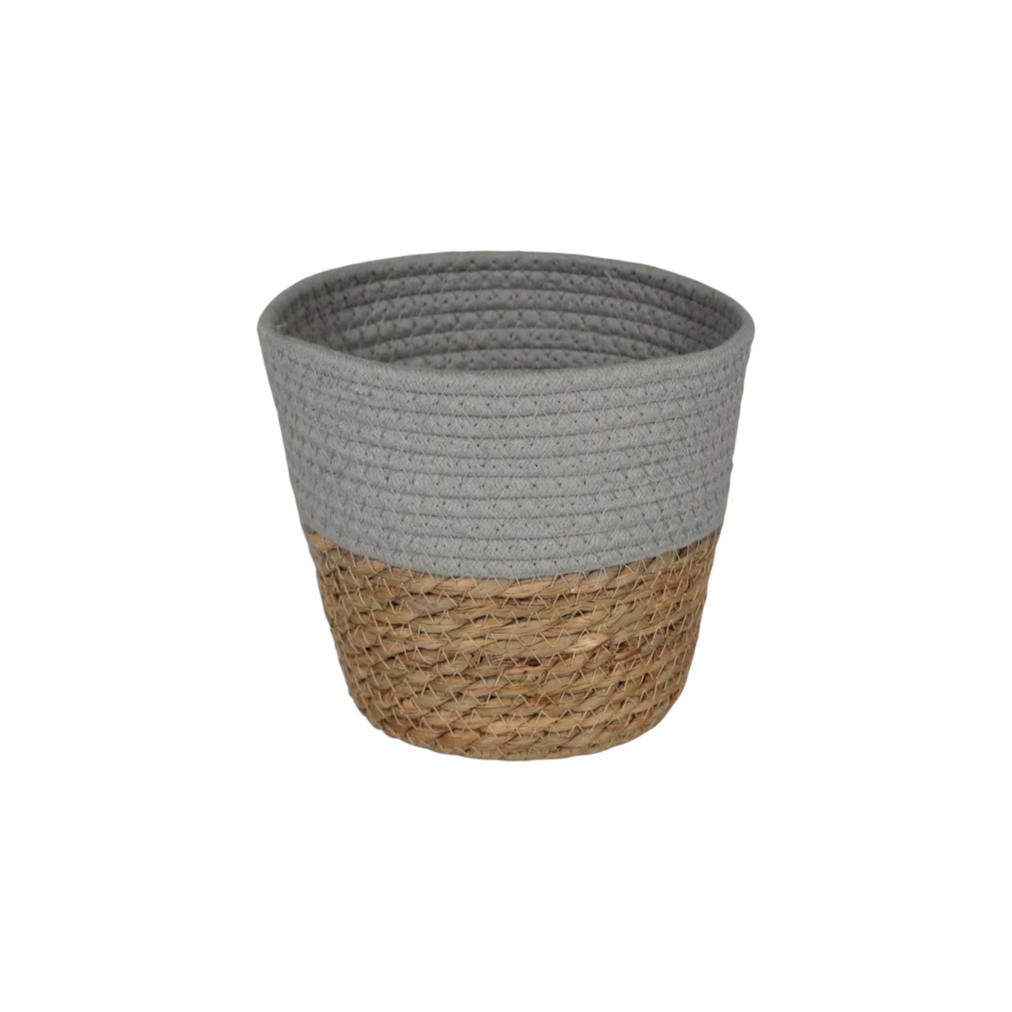 Ceramic & Woven Planter Basket