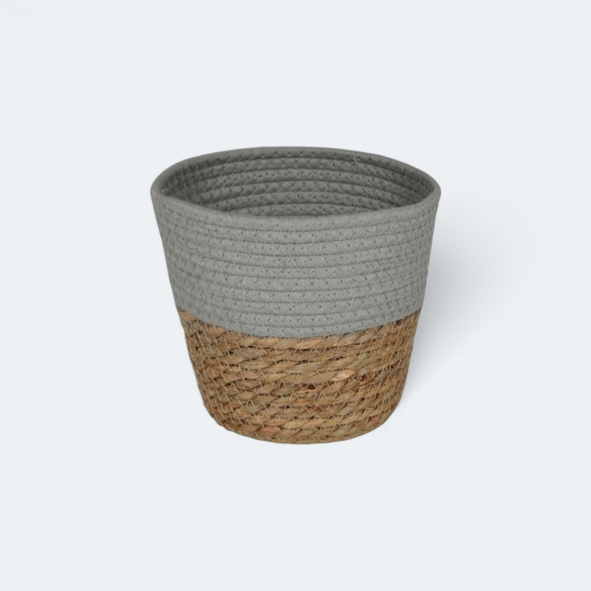 Ceramic & Woven Planter Basket