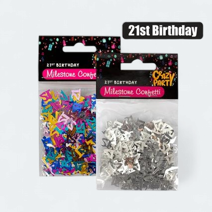 Party Confetti Milestone 21st Birthday 15g