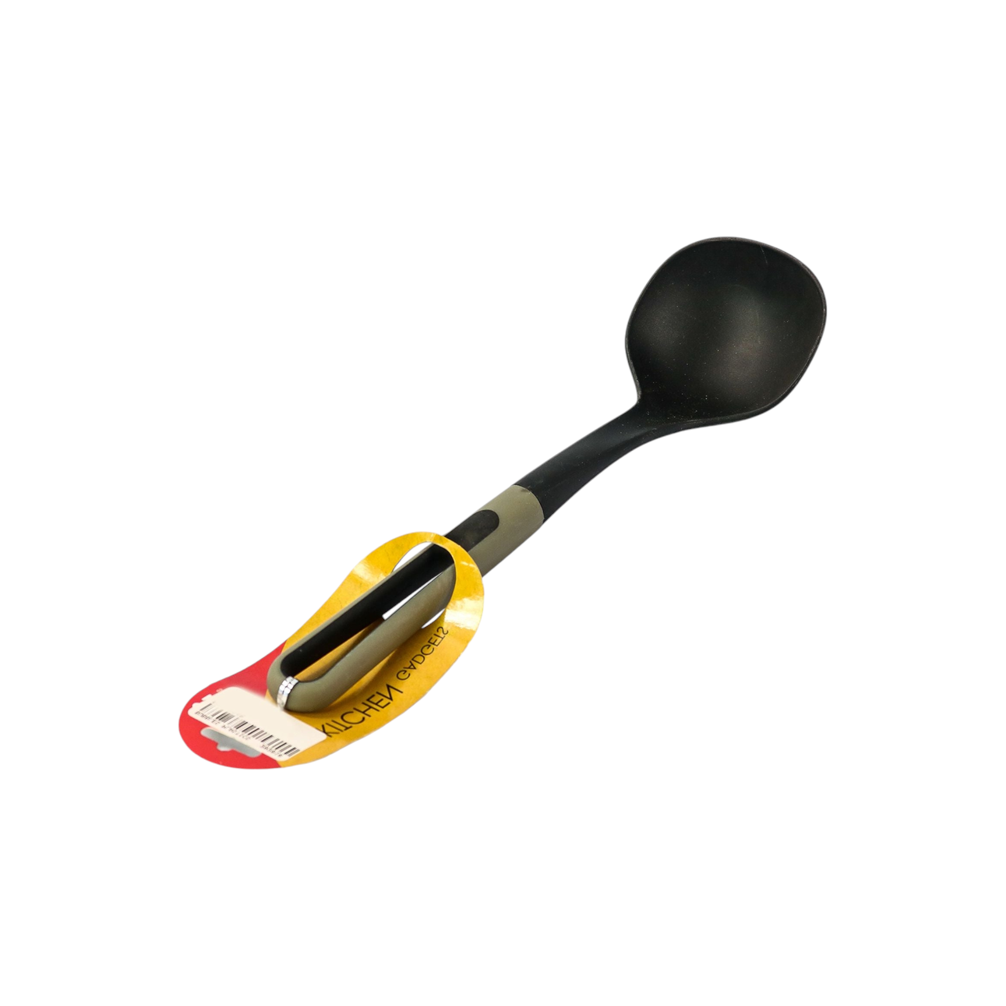 Nylon Serving Ladle Black Handle Silica Gel Tableware