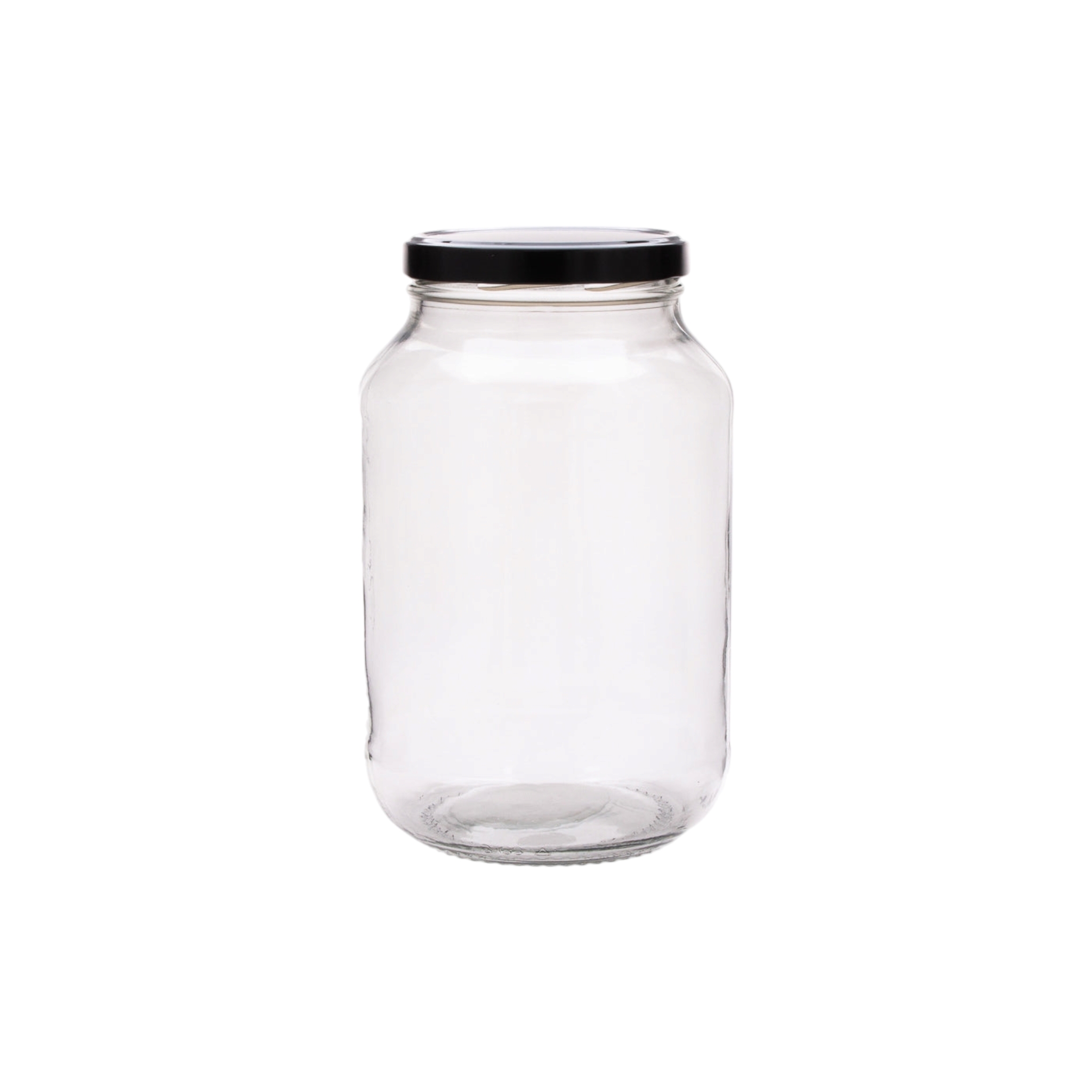 Consol 3L Glass Catering Jar with Lid Twist off White 110mm Lid BN0166