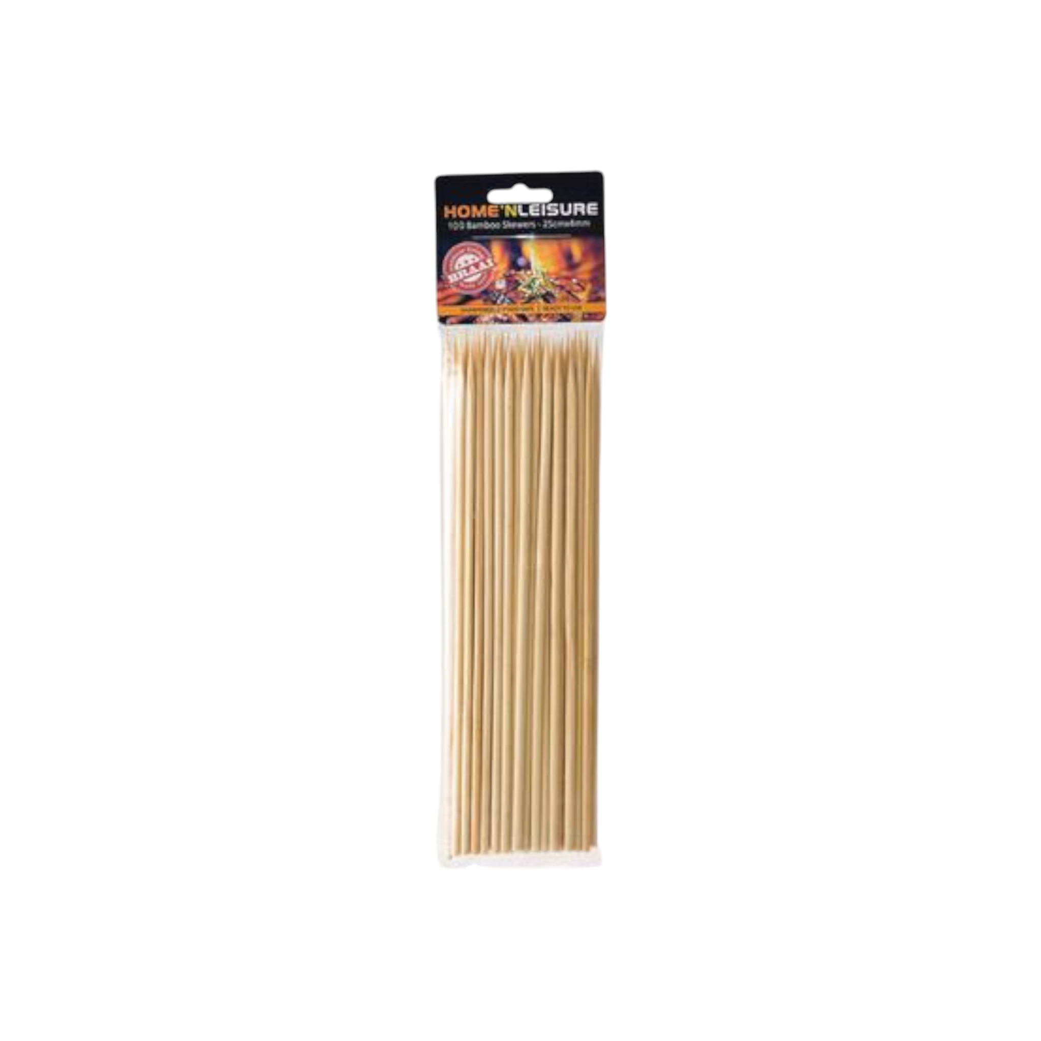 Bamboo Skewers 25cmx4mm 100pack