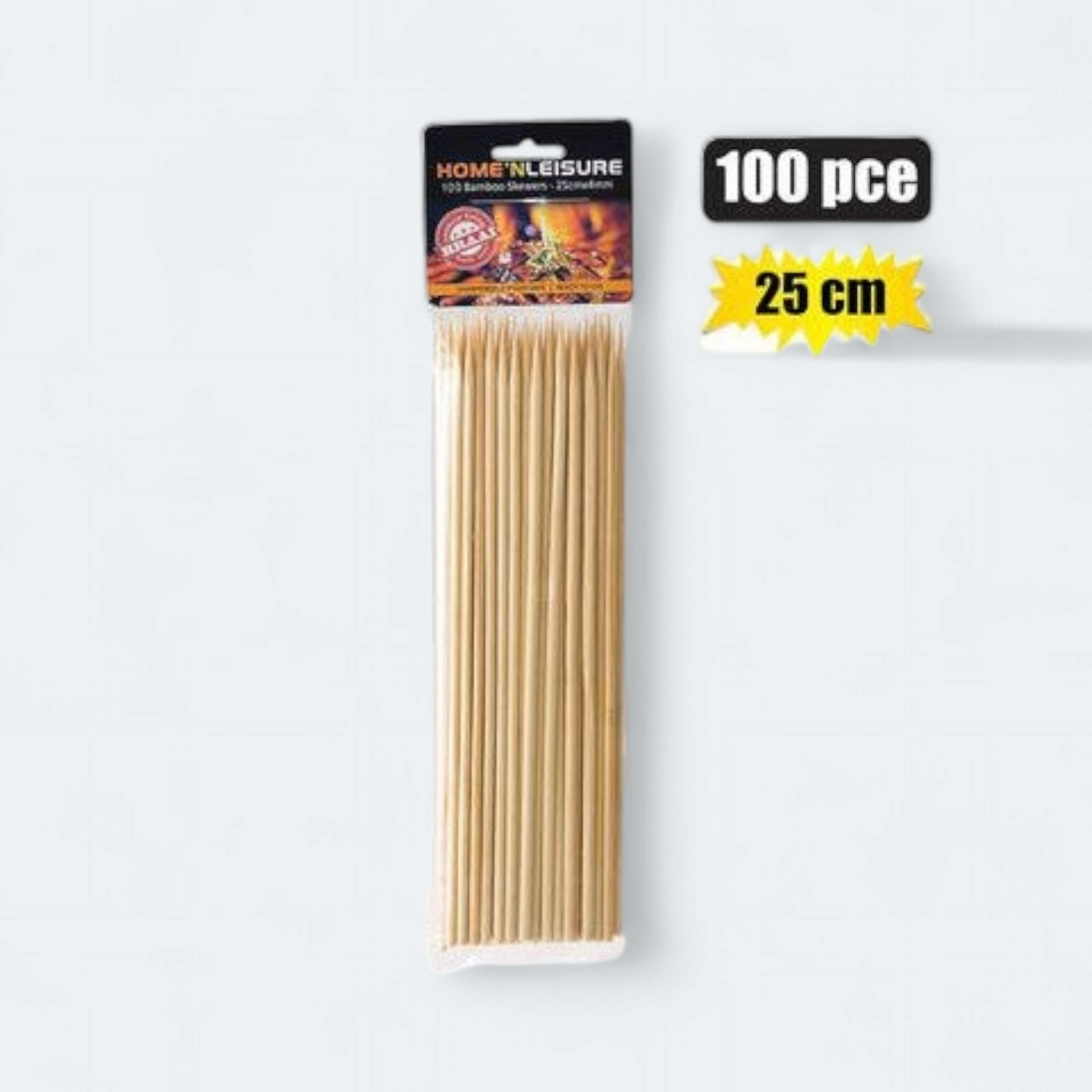 Bamboo Skewers 25cmx4mm 100pack