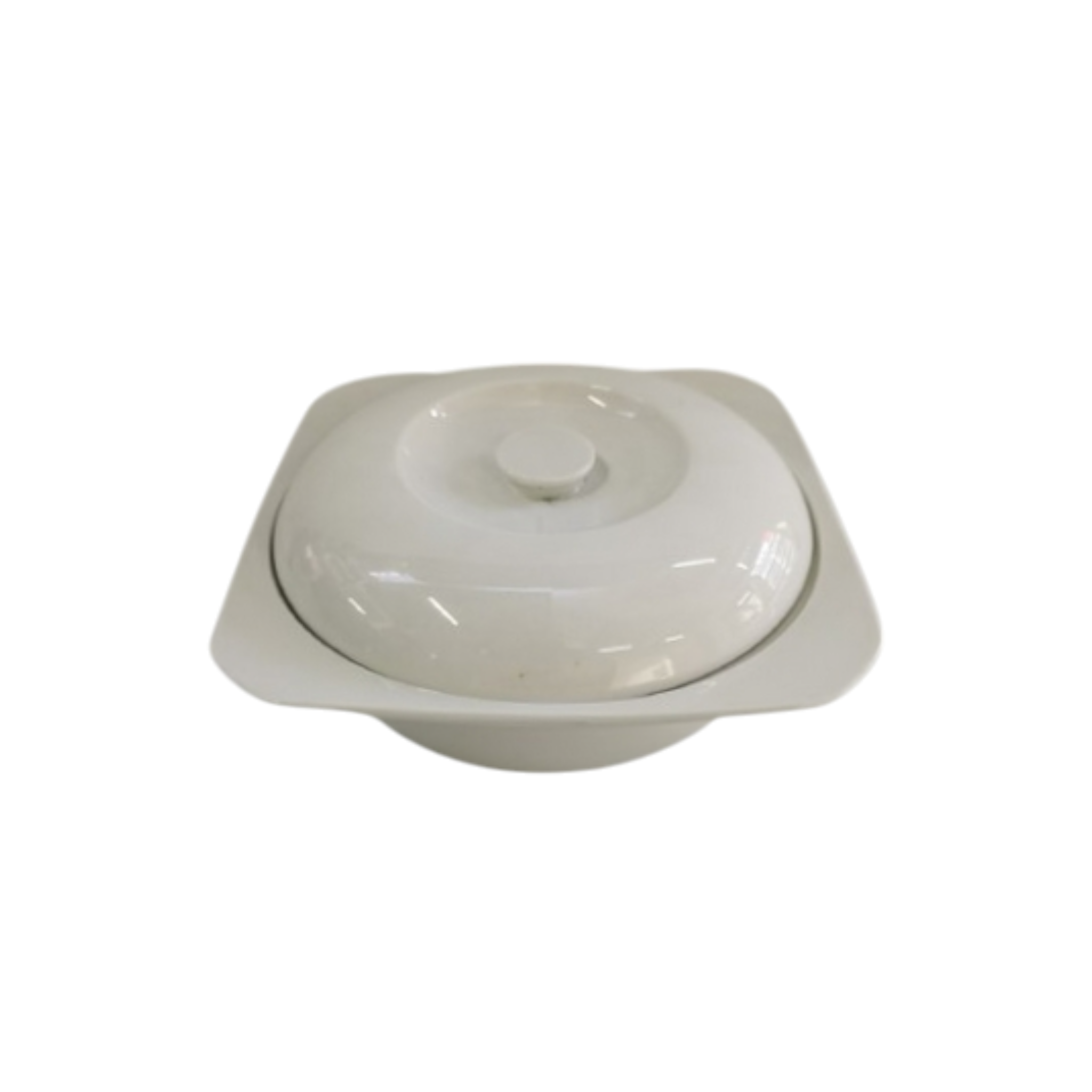 White Ceramic Casserole Dish Square Large 26.5x10cm