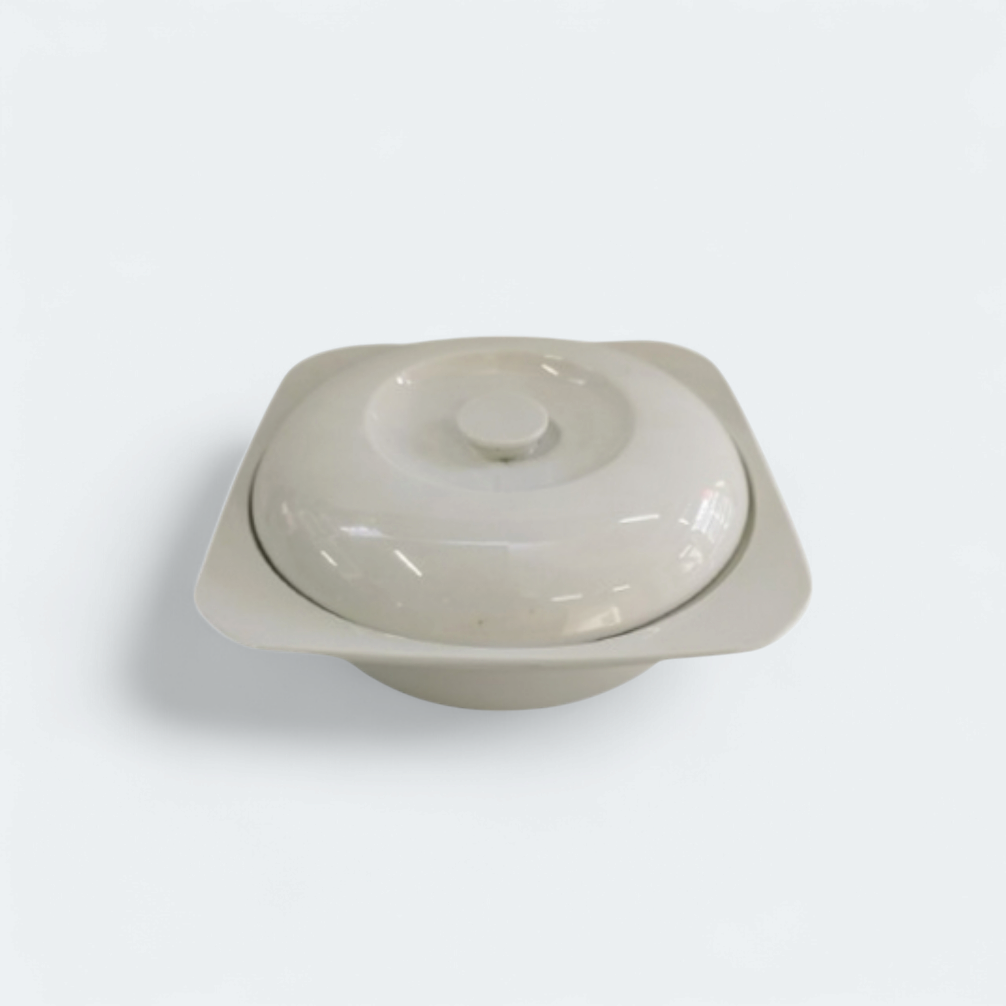 White Ceramic Casserole Dish Square Large 26.5x10cm