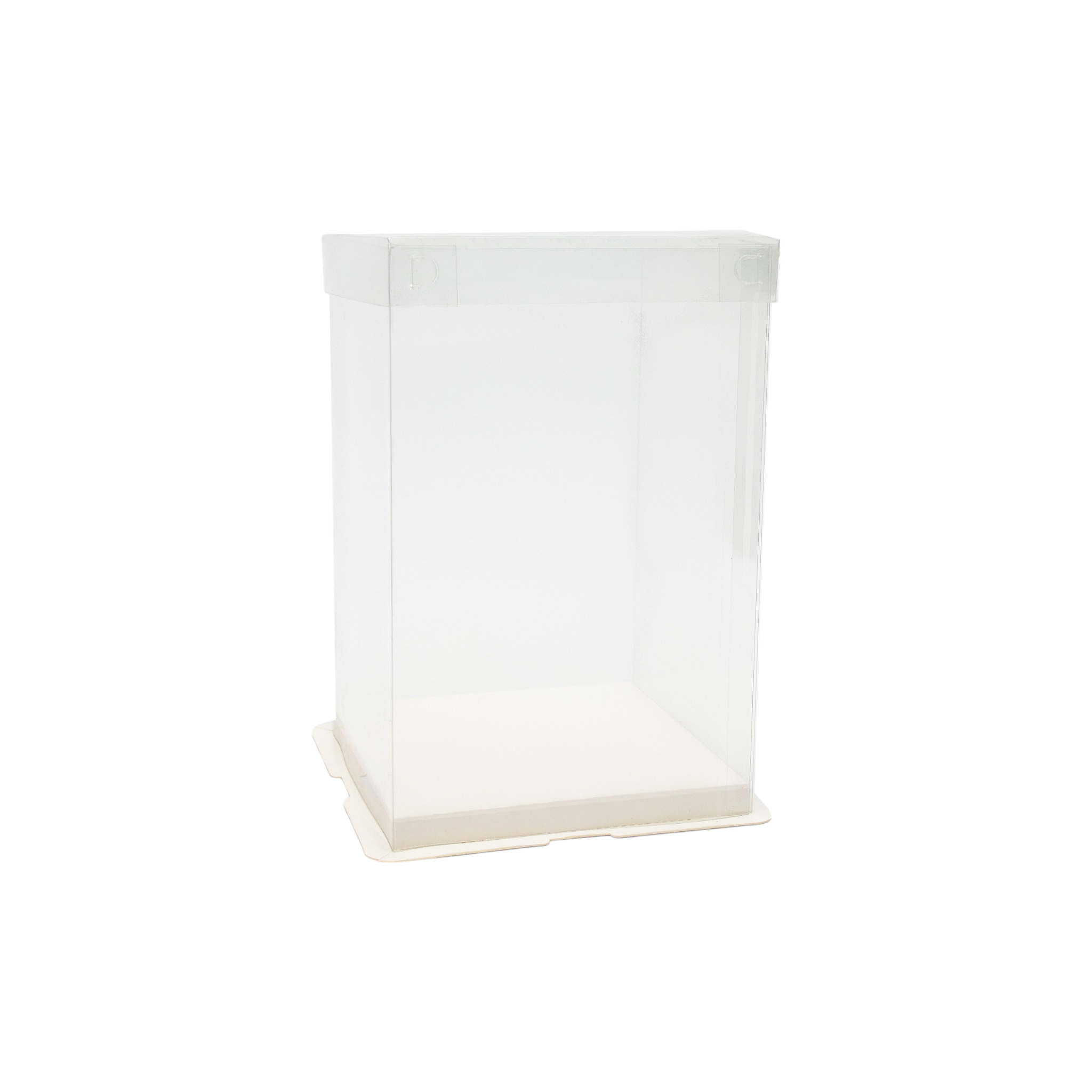 Plastic PVC Gift Box Transparent Square Heigthened