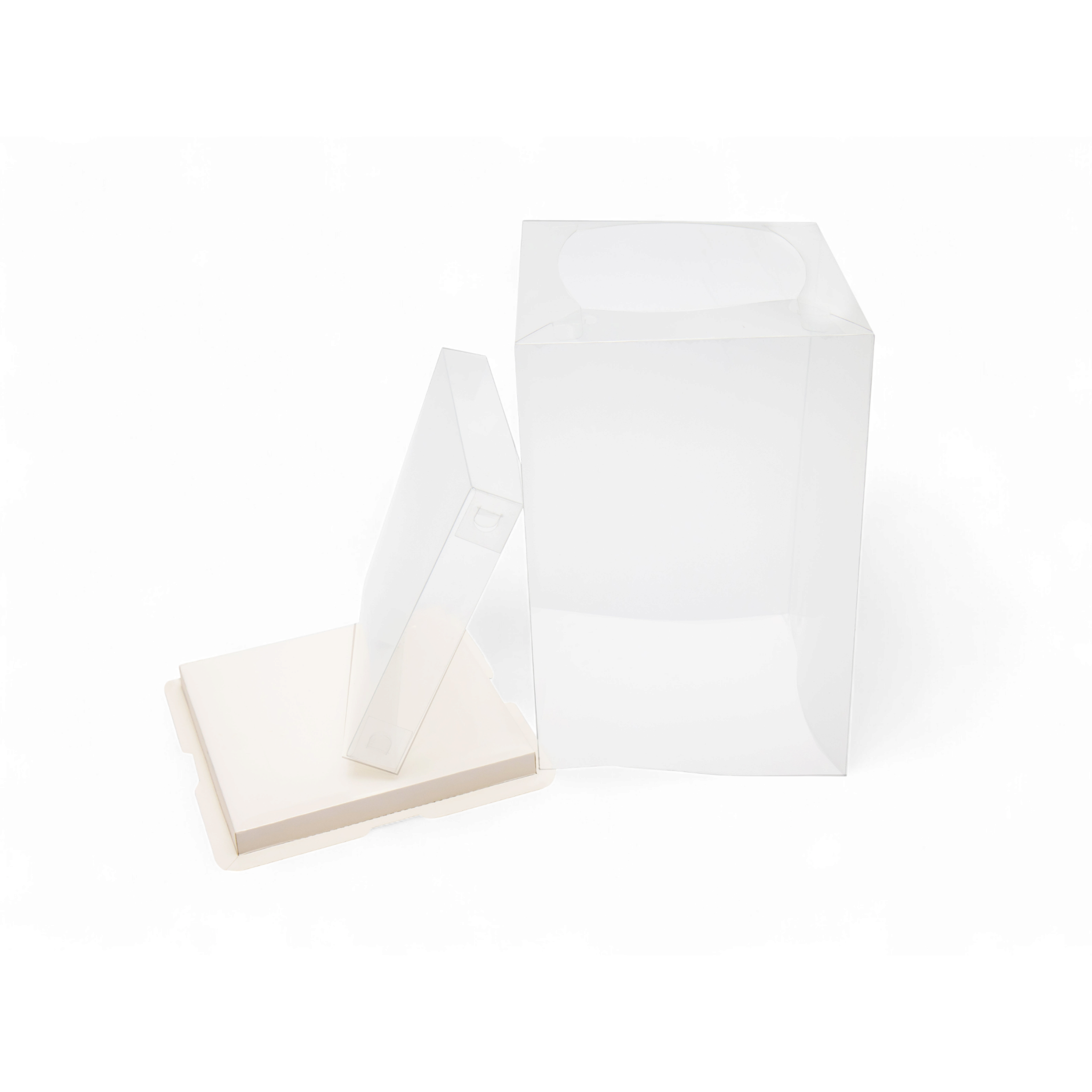 Plastic PVC Gift Box Transparent Square Heigthened