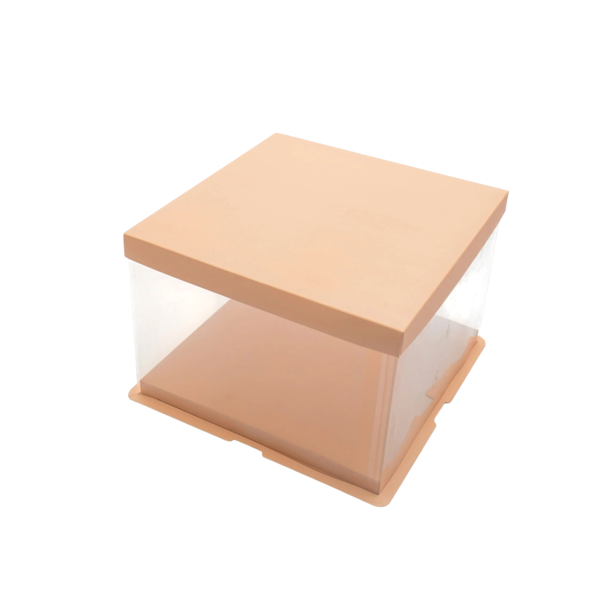 PVC Cake Gift Box Transparent Square Heigthened