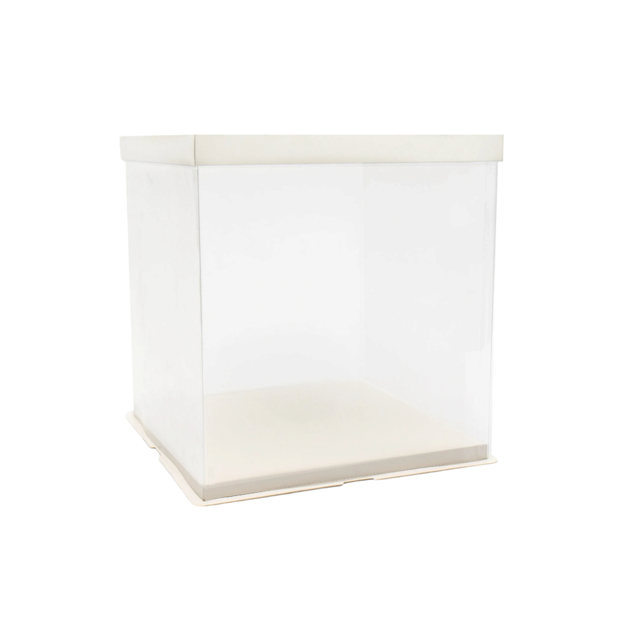 Plastic PVC Gift Box Transparent Square Heigthened