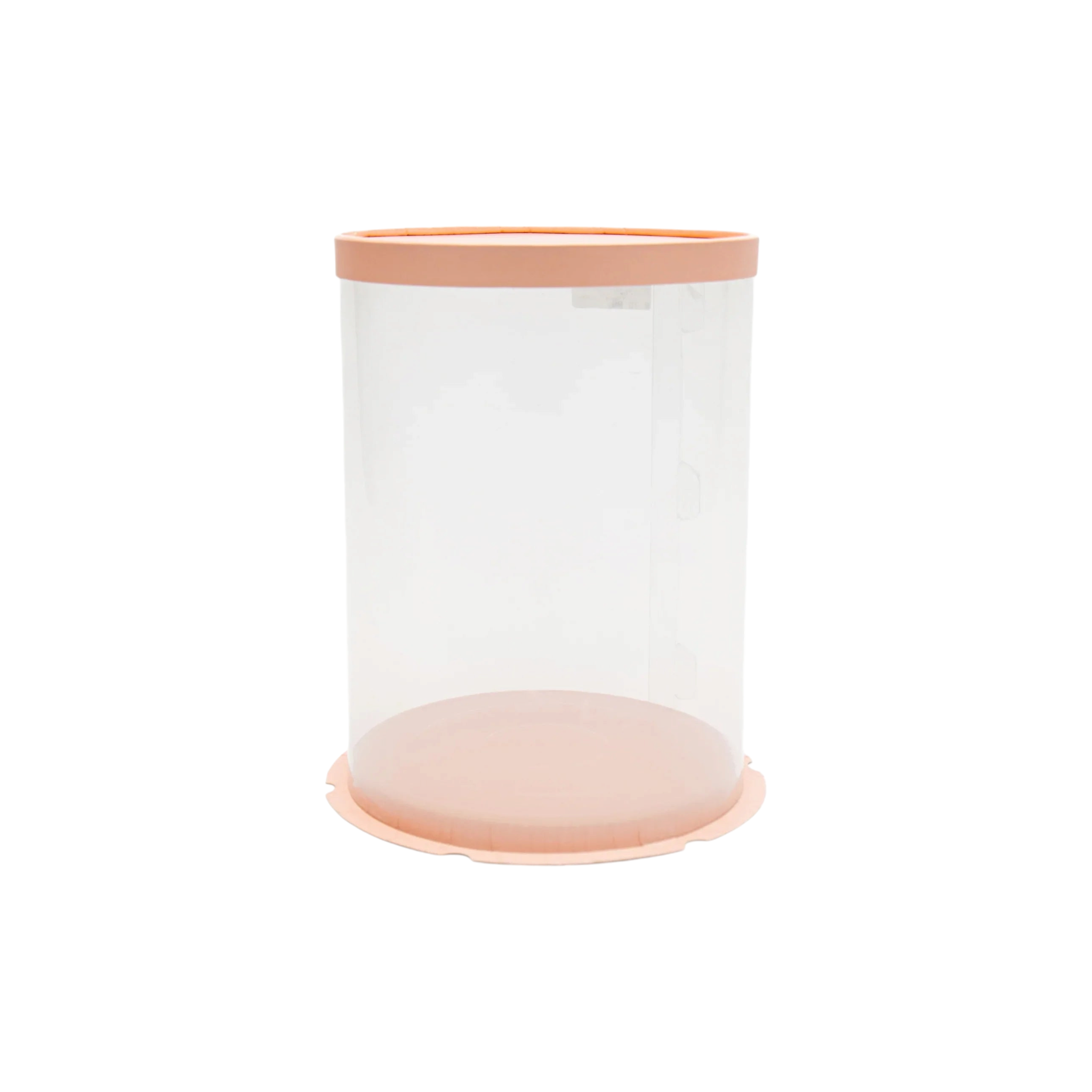 PVC Cake Gift Box Transparent Double Layer Round Heigthened