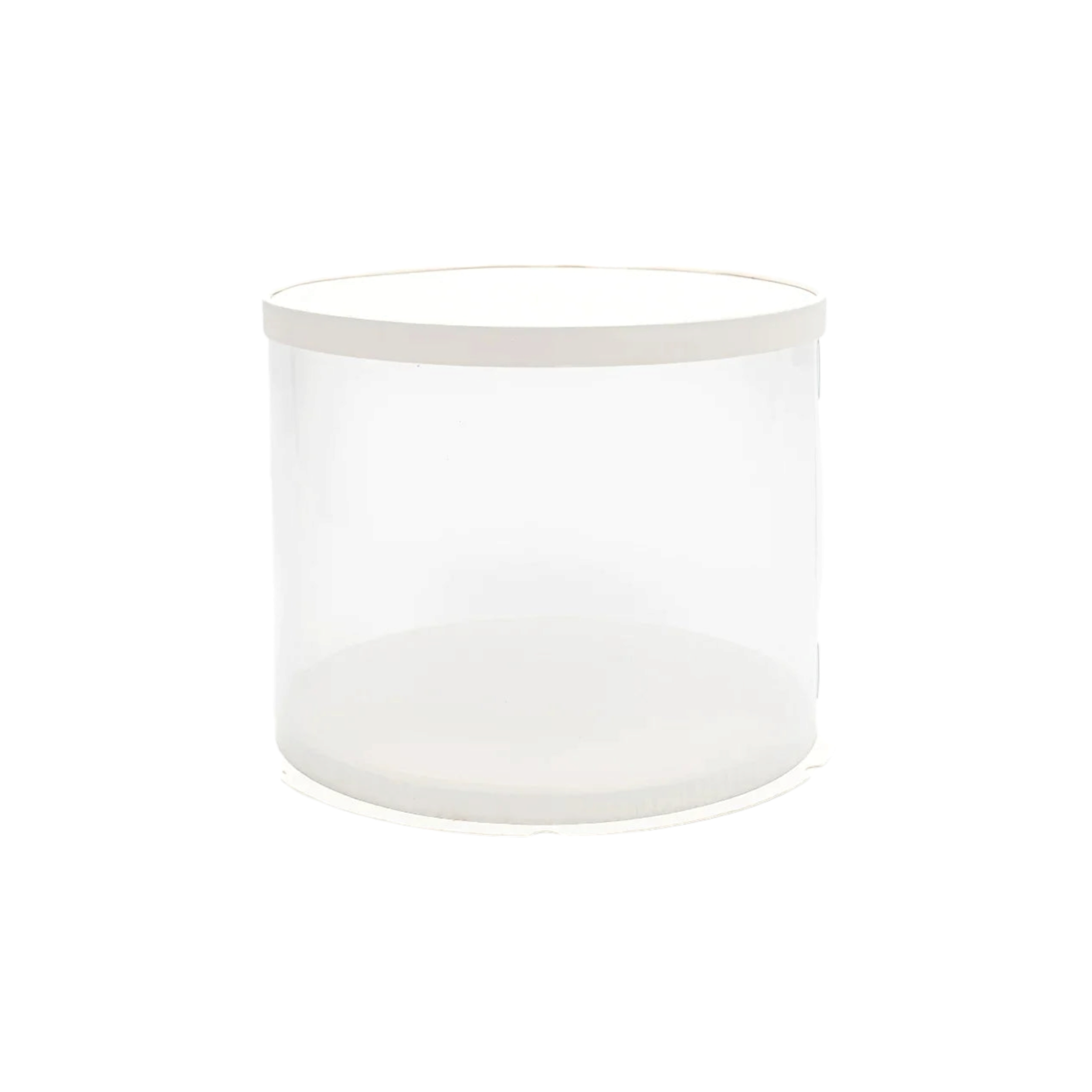 PVC Cake Gift Box Transparent Double Layer Round Heigthened